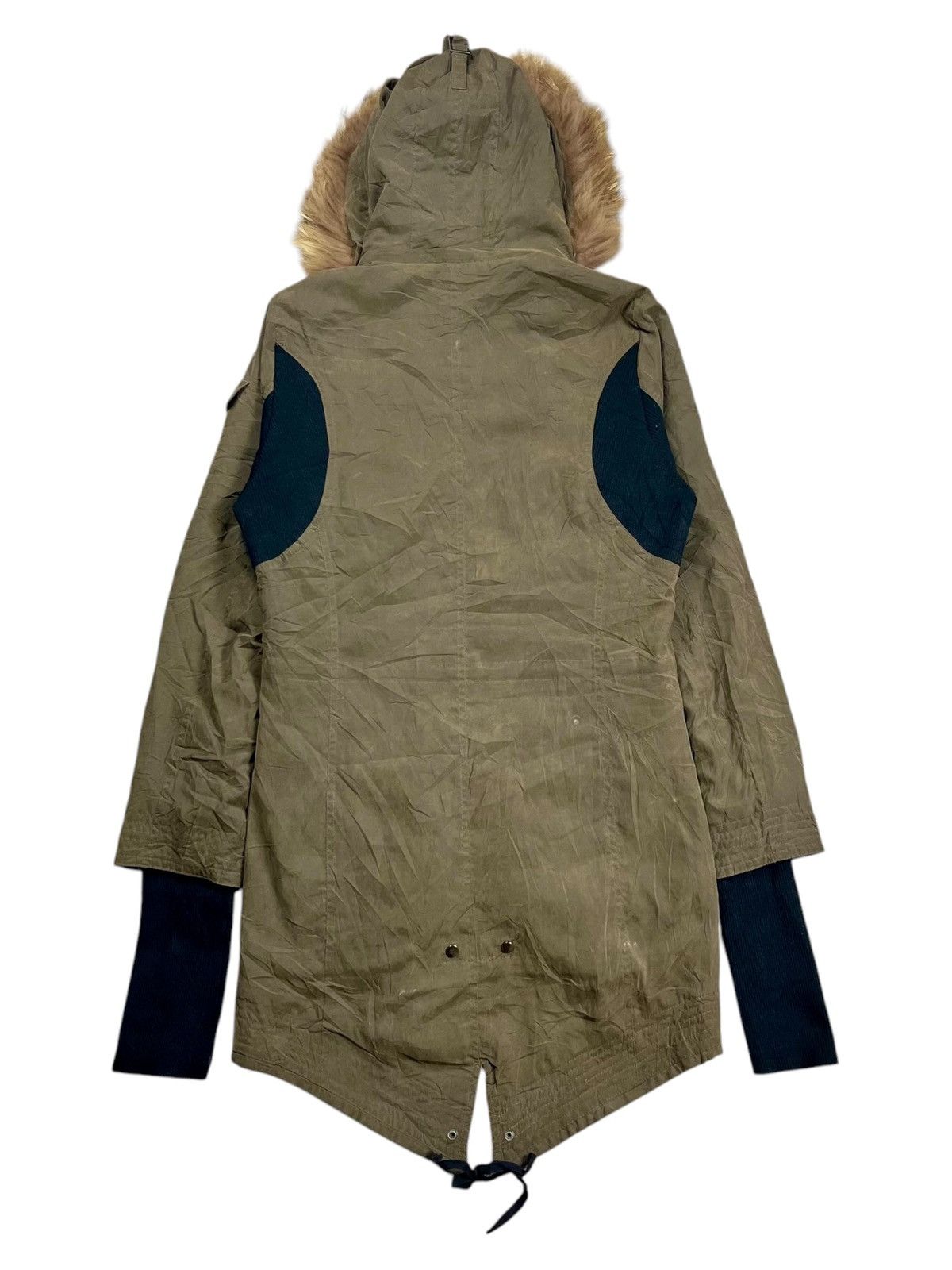 BUFFALO BOBS 2000s Berning-Sho- Apocalypse Style Fur Hoodie Parka Size US M / EU 48-50 / 2 - 3 Thumbnail