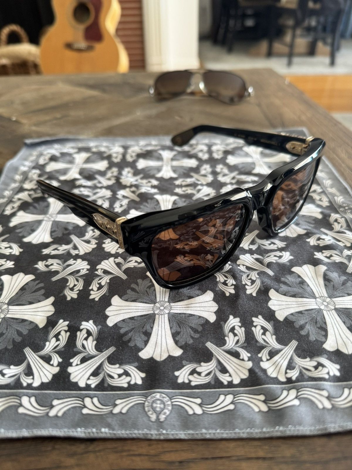 Chrome Hearts Chrome Hearts MIDIXATHRILL I sunglasses Size ONE SIZE - 3 Thumbnail
