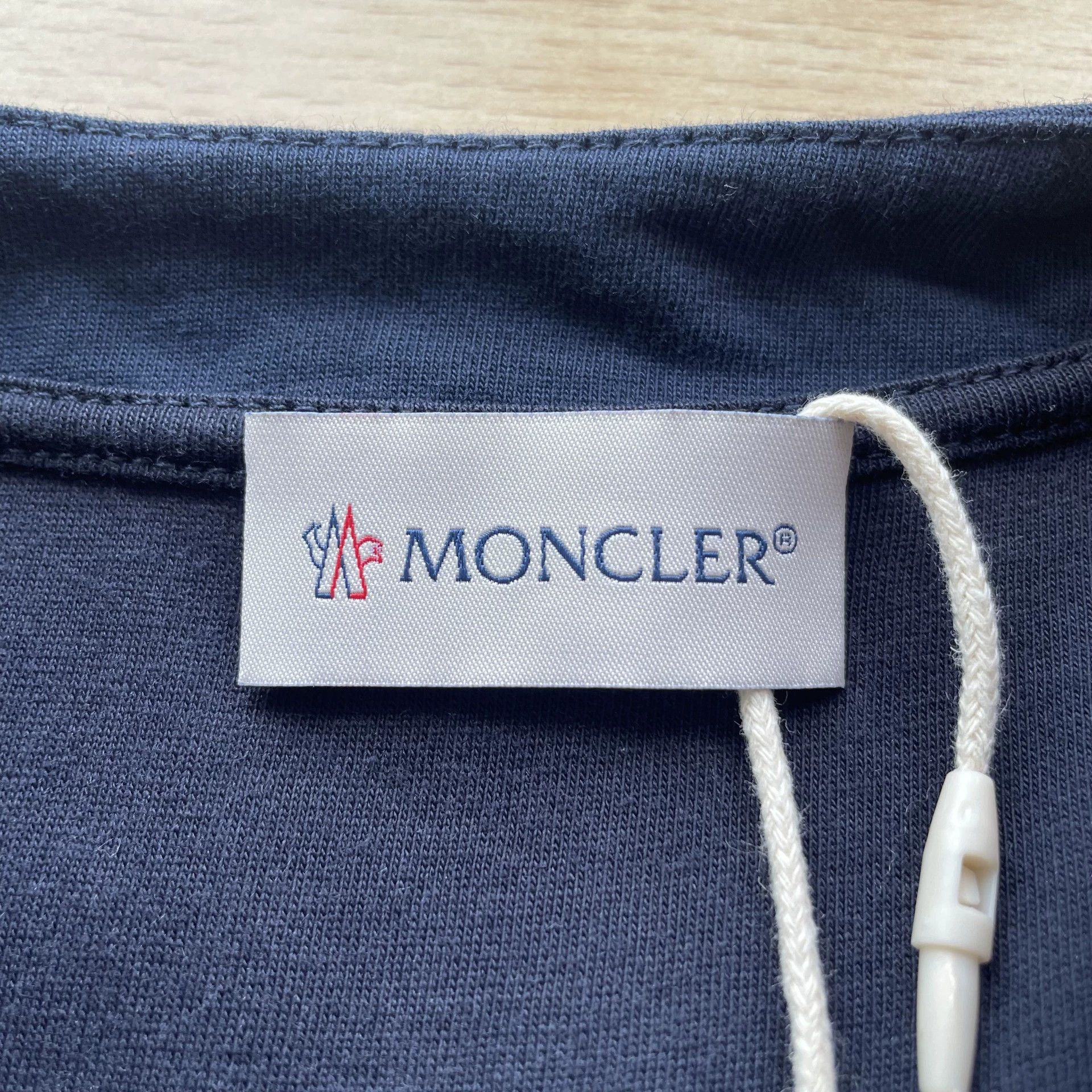 Moncler Moncler Embroidered Logo Colorblock Dress Navy XS 99 New Size XS / US 0-2 / IT 36-38 - 6 Thumbnail