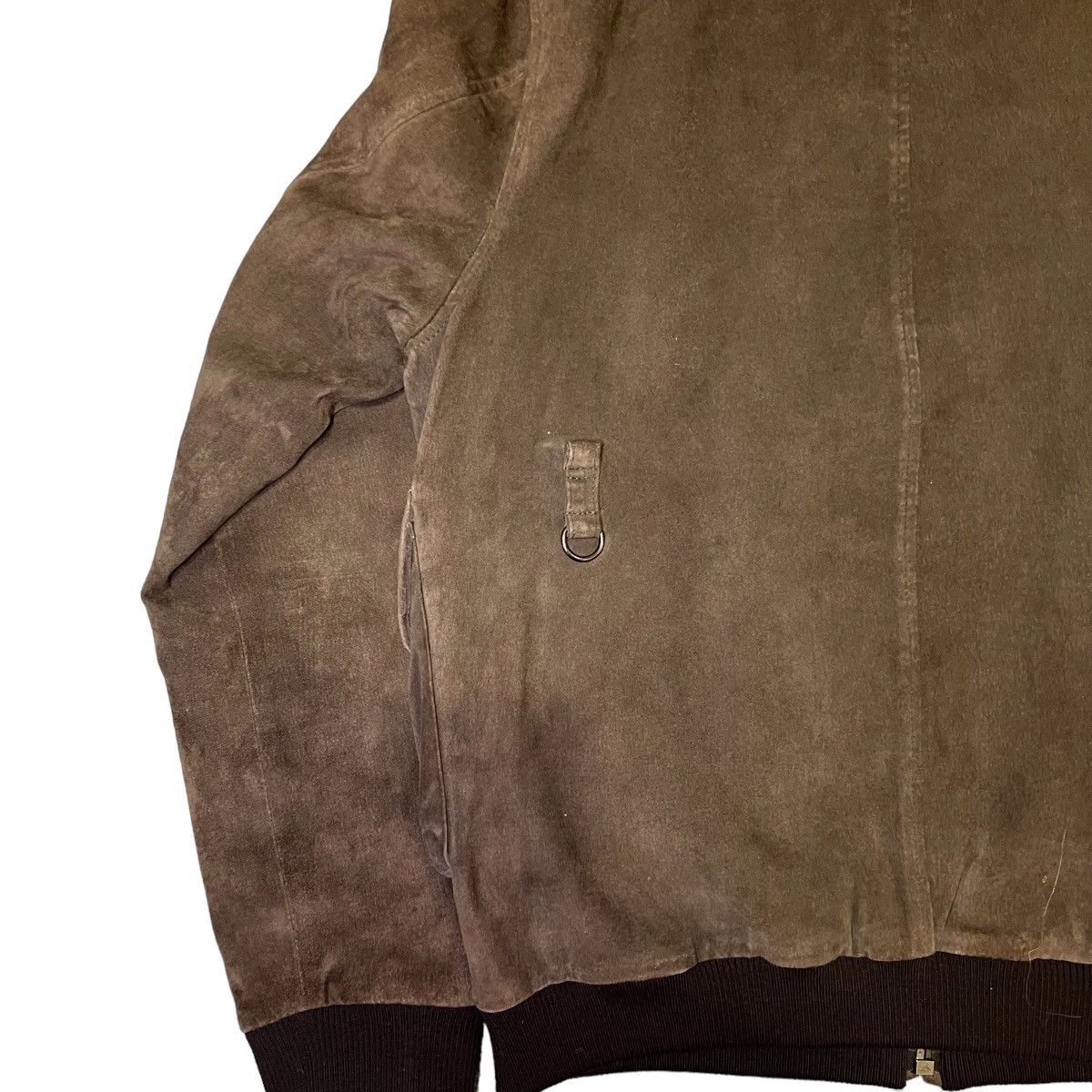 Helmut Lang HELMUT LANG 2005AW SUEDE LEATHER BOMBER JACKET DARK BROWN Size US M / EU 48-50 / 2 - 12 Thumbnail