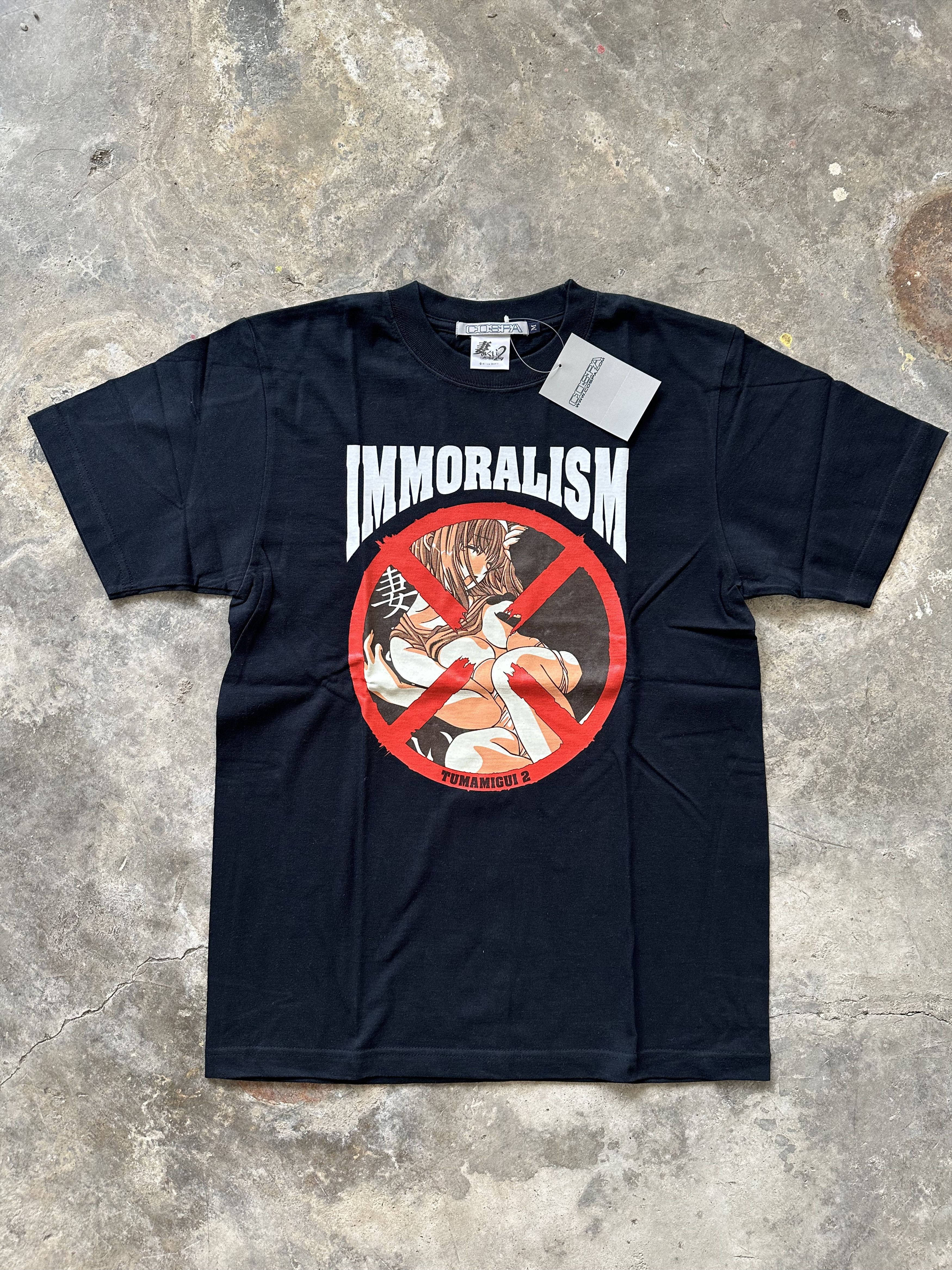 Anime Vintage 2005 COSPA Tsumamigui 2 “IMMORALISM” T-Shirt Size US M / EU 48-50 / 2 - 2 Thumbnail