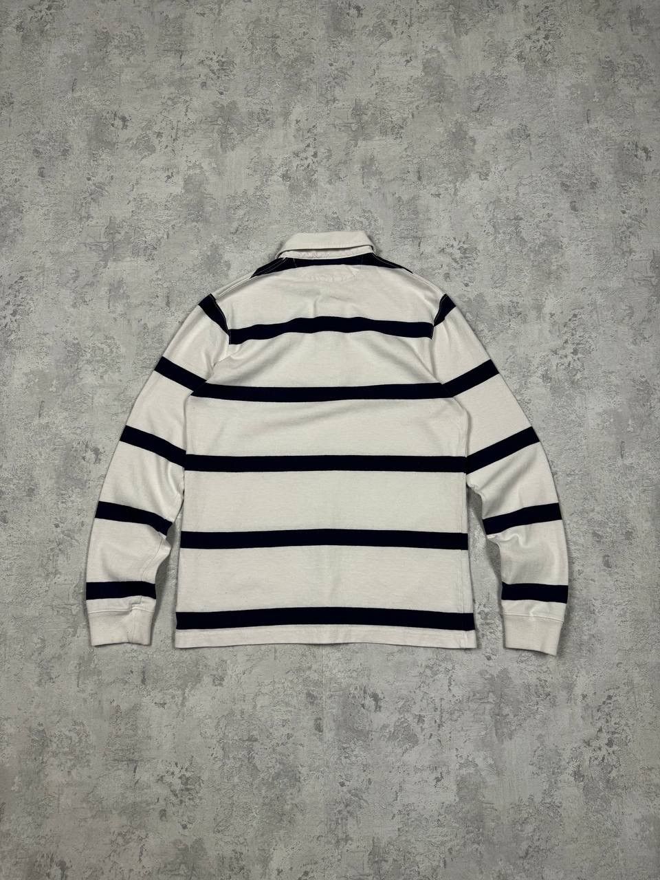 Polo Ralph Lauren White Polo Ralph Lauren Striped Rugby Longsleeve Size S Size US S / EU 44-46 / 1 - 6 Thumbnail