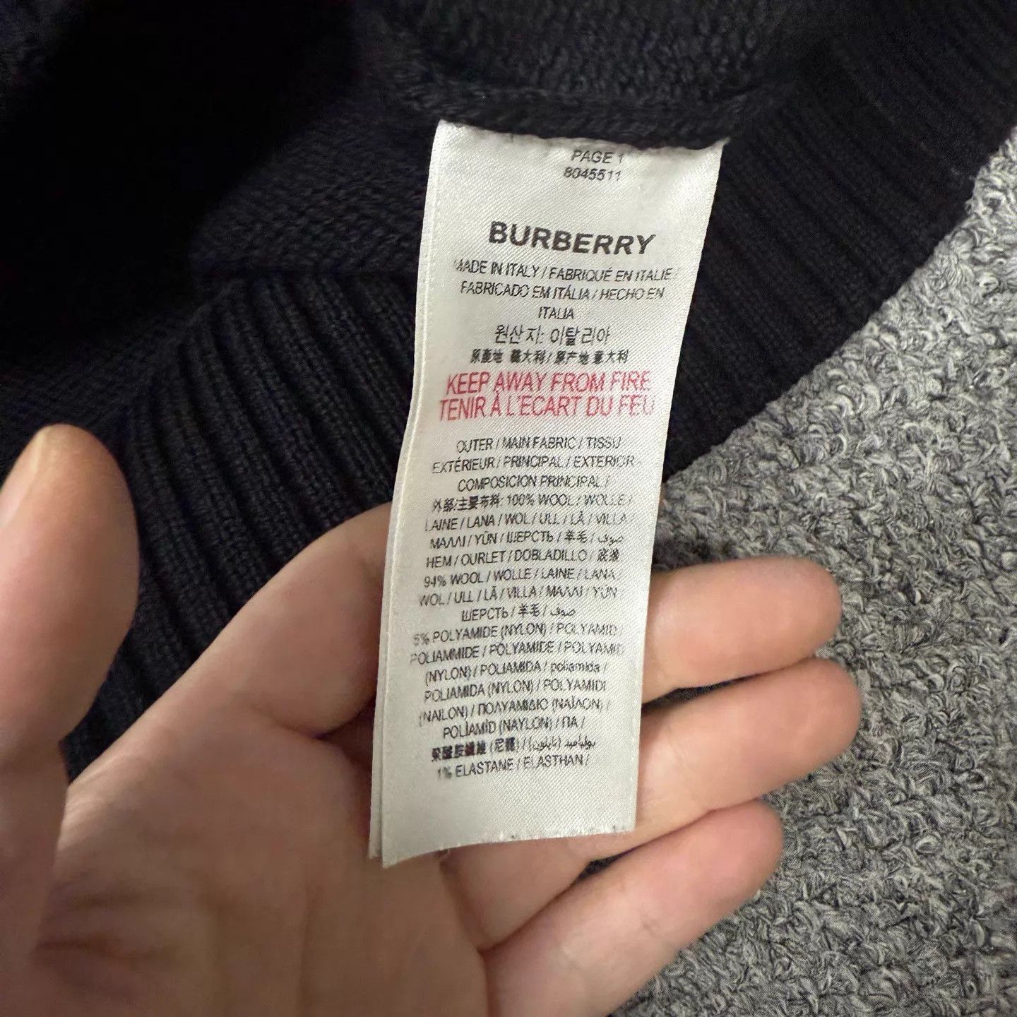 Burberry Burberry Black Hooded Knit Sweater XL 99 New Size US XL / EU 56 / 4 - 4 Thumbnail