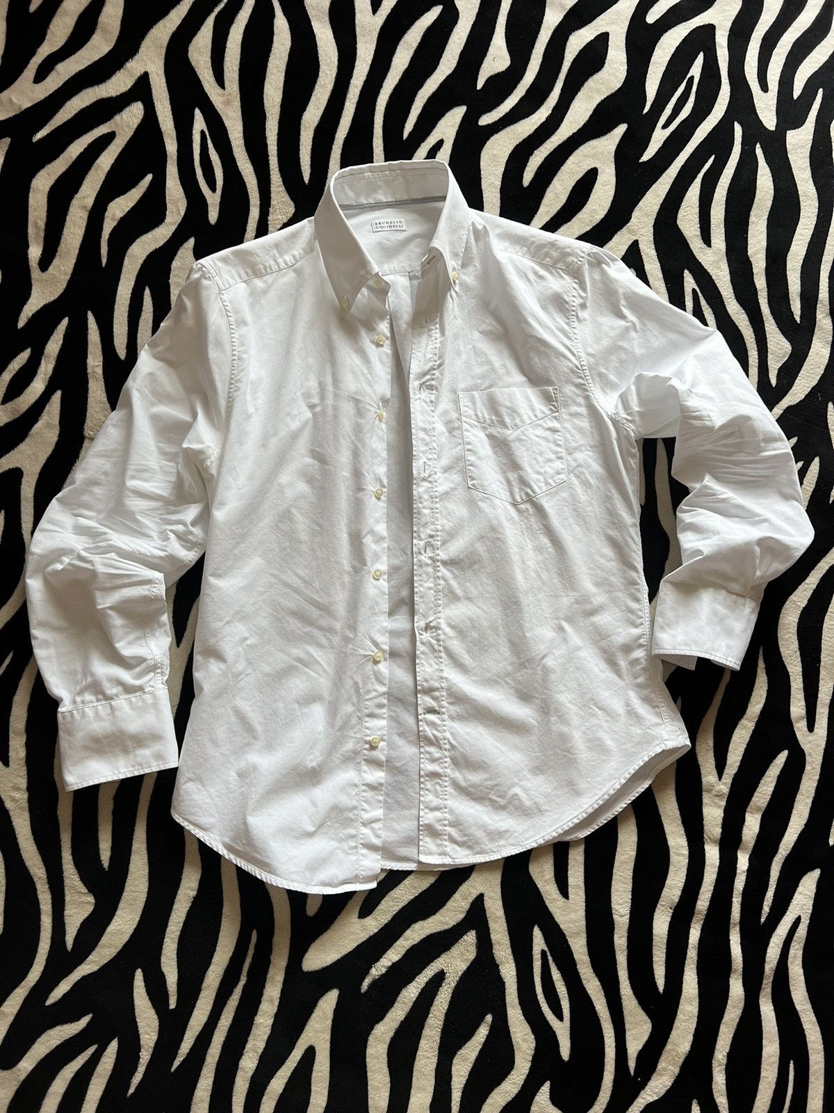 Brunello Cucinelli Brunello Cucinelli luxury cotton white shirt Size US M / EU 48-50 / 2 - 13 Thumbnail