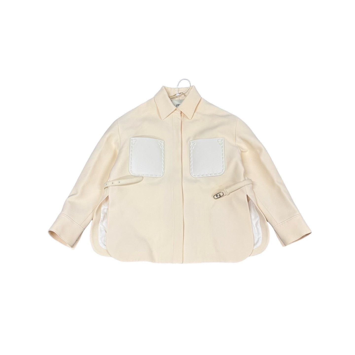 Fendi Fendi Leather Pocket Belted Shirt Jacket IT 40 Size S / US 4 / IT 40 - 1 Thumbnail
