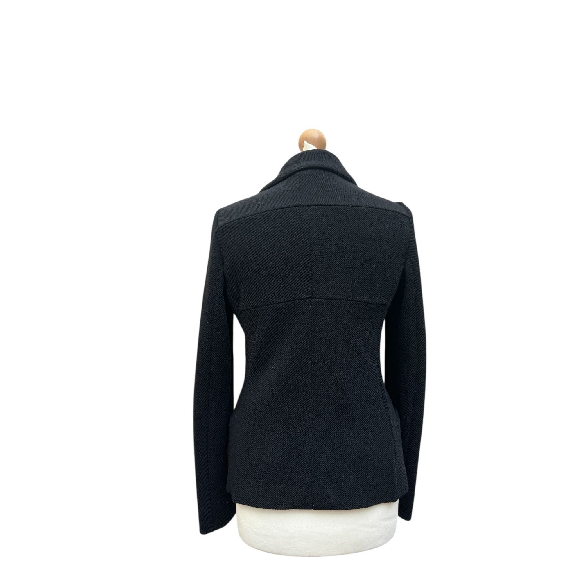 Miu Miu Black Wool Double-Breasted Jacket Size M / US 6-8 / IT 42-44 - 5 Thumbnail