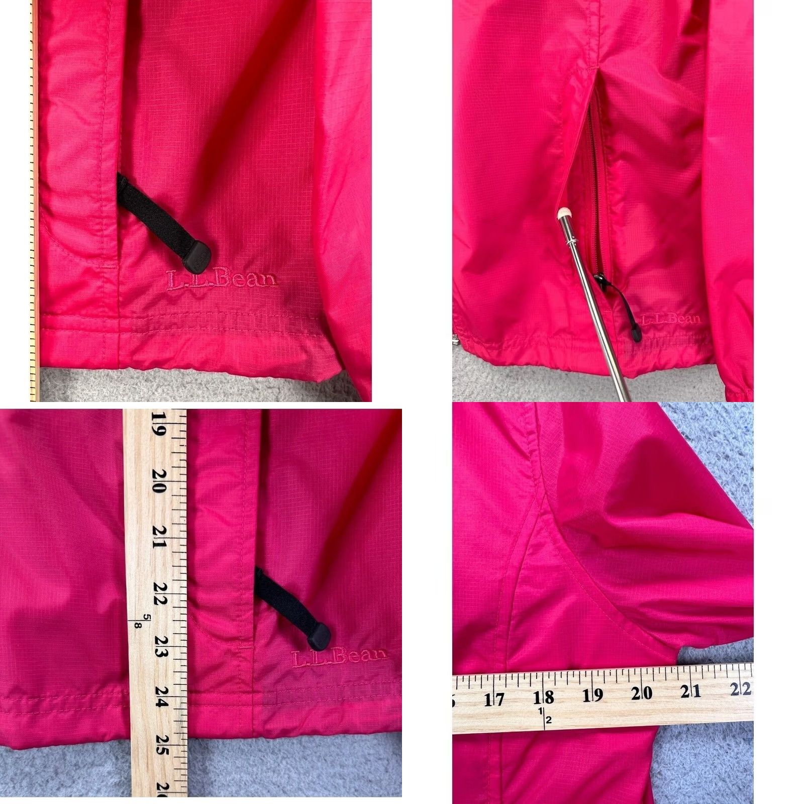 Vintage L.L. Bean Windbreaker Jacket Women Small Pink Zip Up Rain Resistant Coat LongOUTER Nylon Softshell Windbreaker Zip Up Womens Small Pink Rain Coat Size S / US 4 / IT 40 - 8 Thumbnail