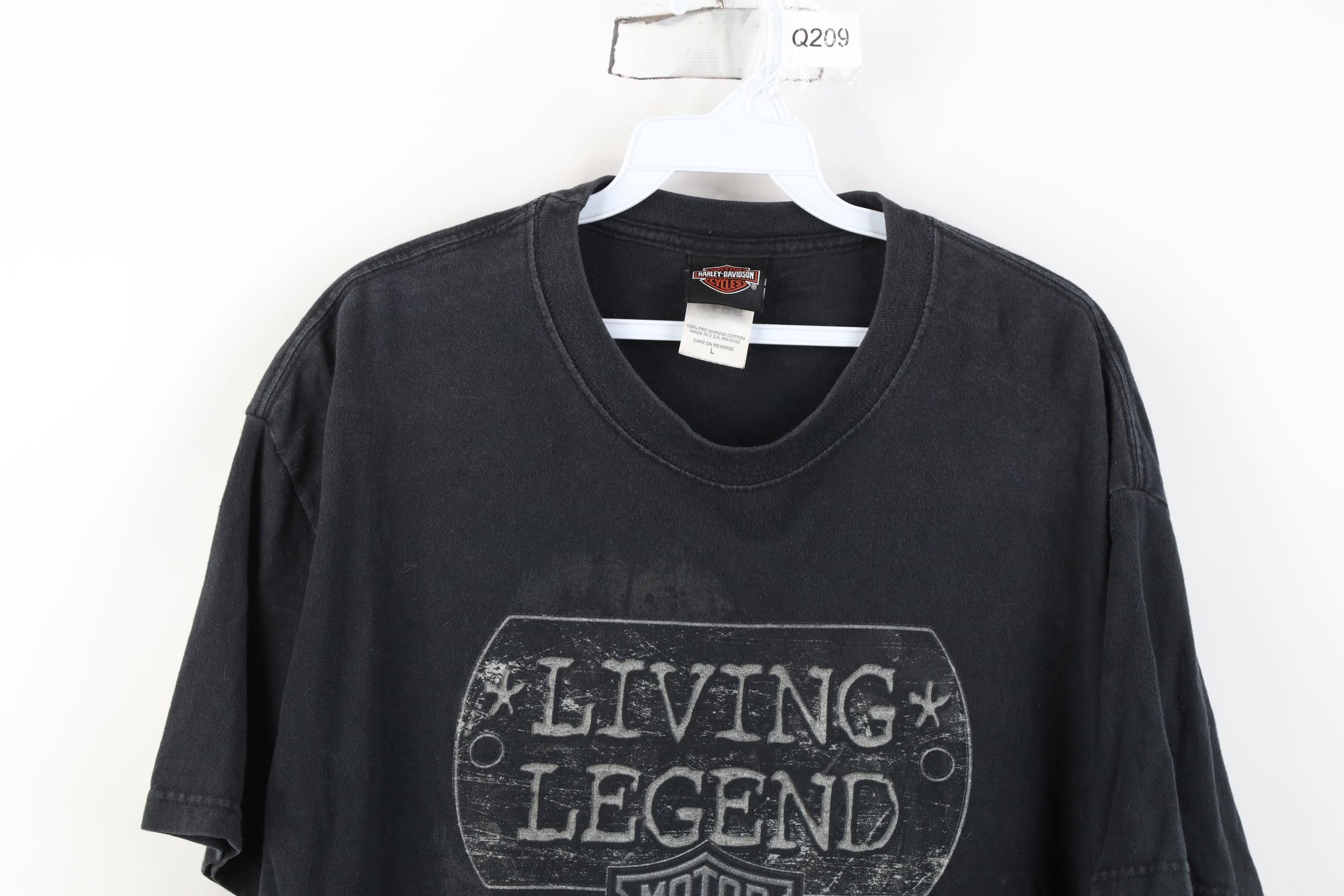 Harley Davidson Vintage Y2K Harley Davidson Dog Tags T-Shirt Black USA Size US L / EU 52-54 / 3 - 2 Thumbnail