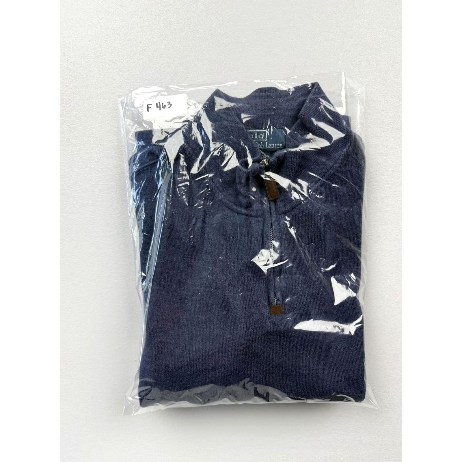 Polo Ralph Lauren Polo Ralph Lauren Sweater Mens Large Blue Quarter Zip Mock Neck Cotton Pullover Size US L / EU 52-54 / 3 - 6 Thumbnail