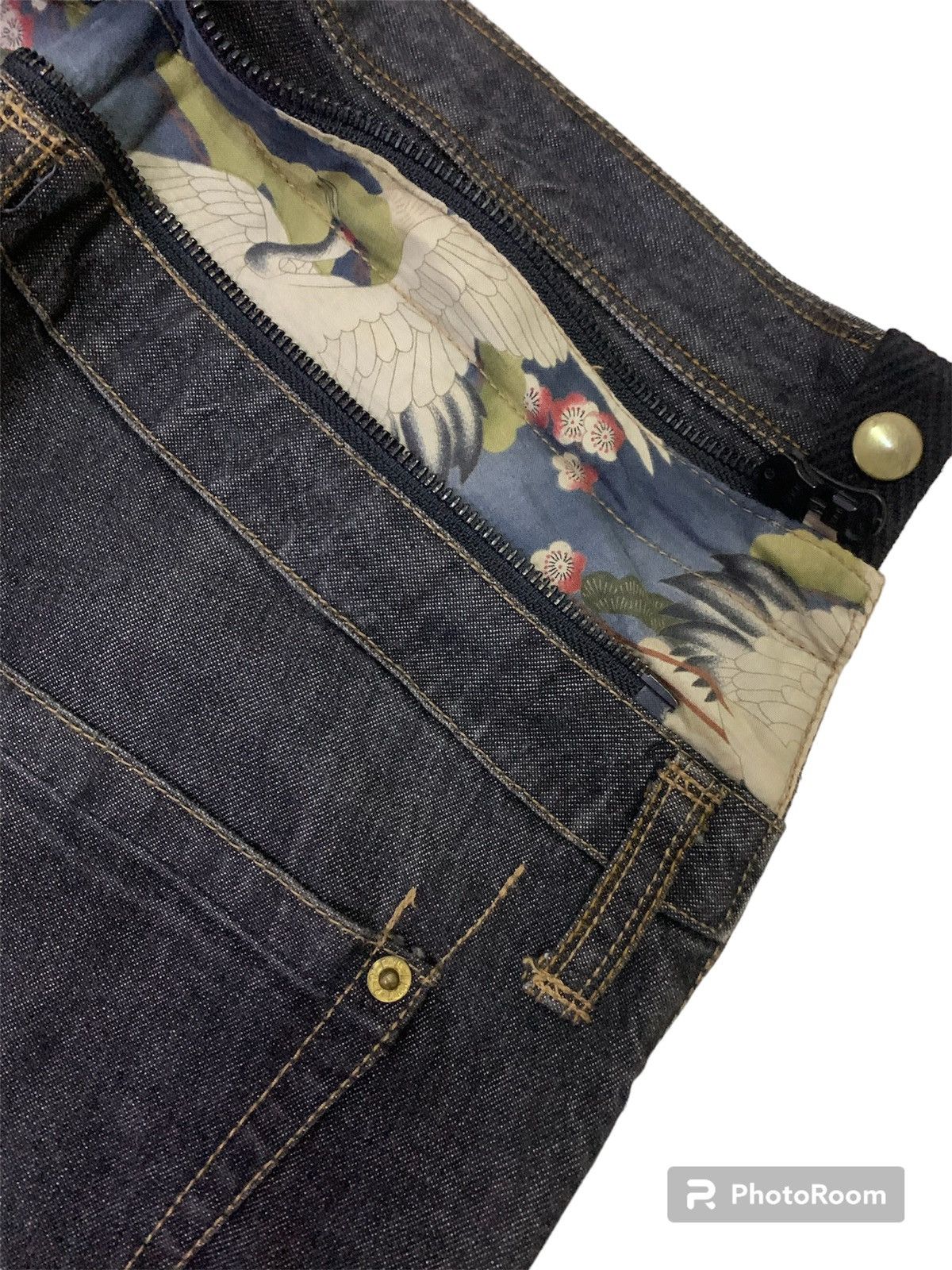 Hysteric Glamour 💥Vtg Ppfm Custom Performance Black Denim Size US 31 - 4 Thumbnail