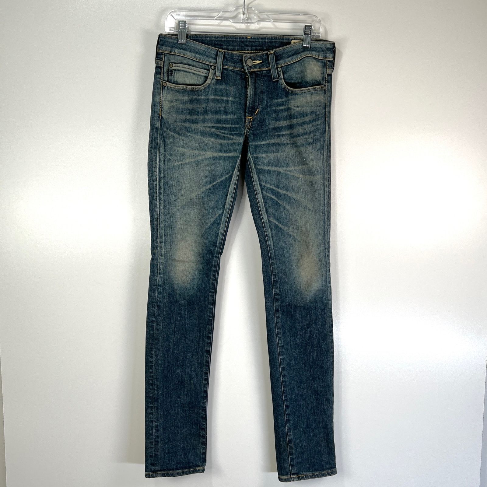 Edwin Edwin Jeans Straight Mid Rise Blue Denim Size 27" / US 4 / IT 40 - 10 Thumbnail