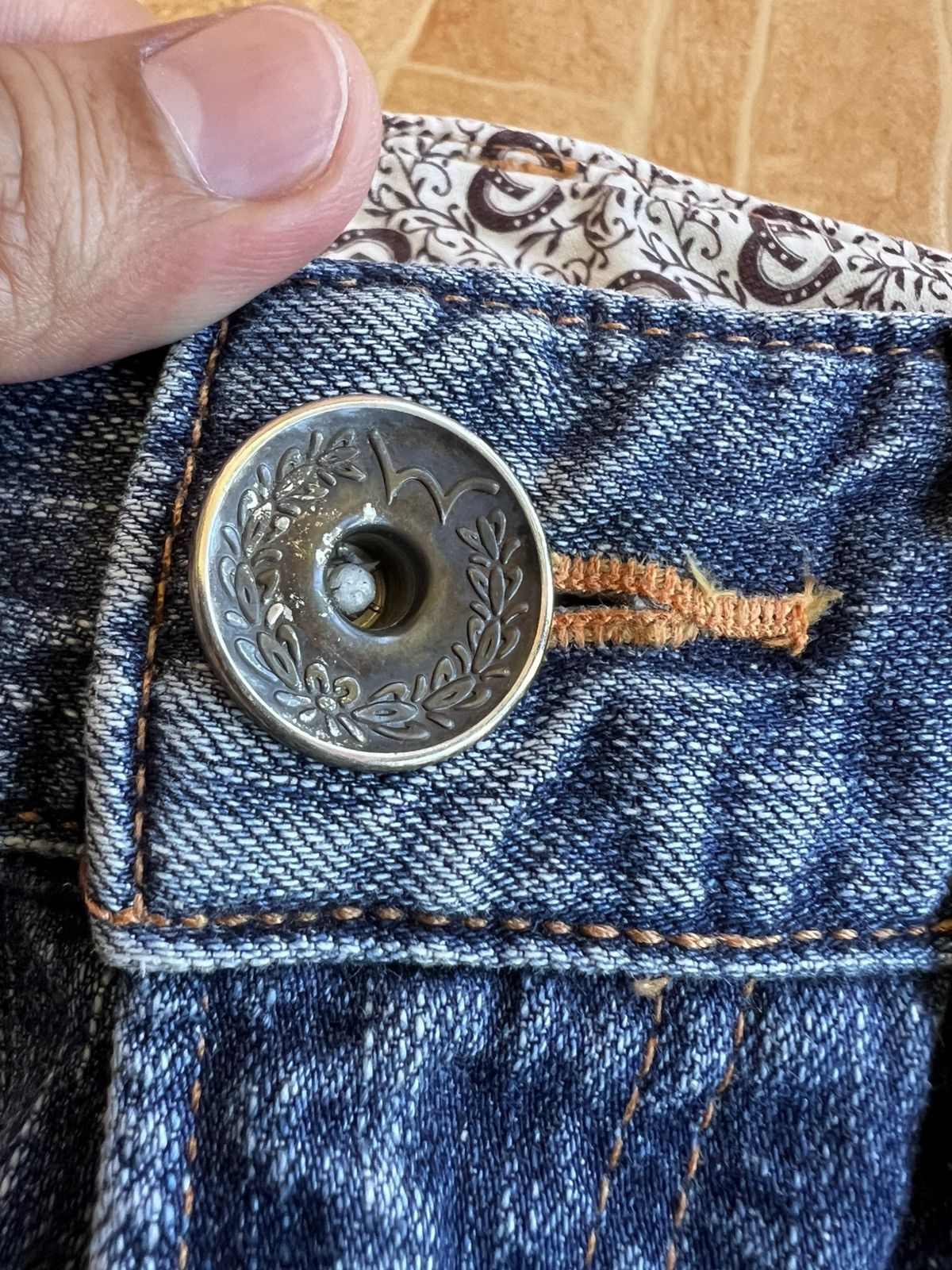 Edwin Vintage Edwin 503 Flare Mud Wash Jean Size US 31 - 17 Thumbnail