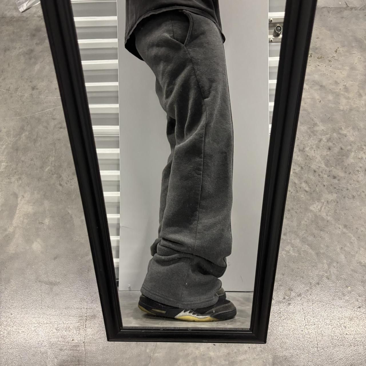 Japanese Brand × Vintage Crazy Vintage Y2K/2000s Grey Skater Essential Sweatpants! Size US 28 / EU 44 - 1 Thumbnail