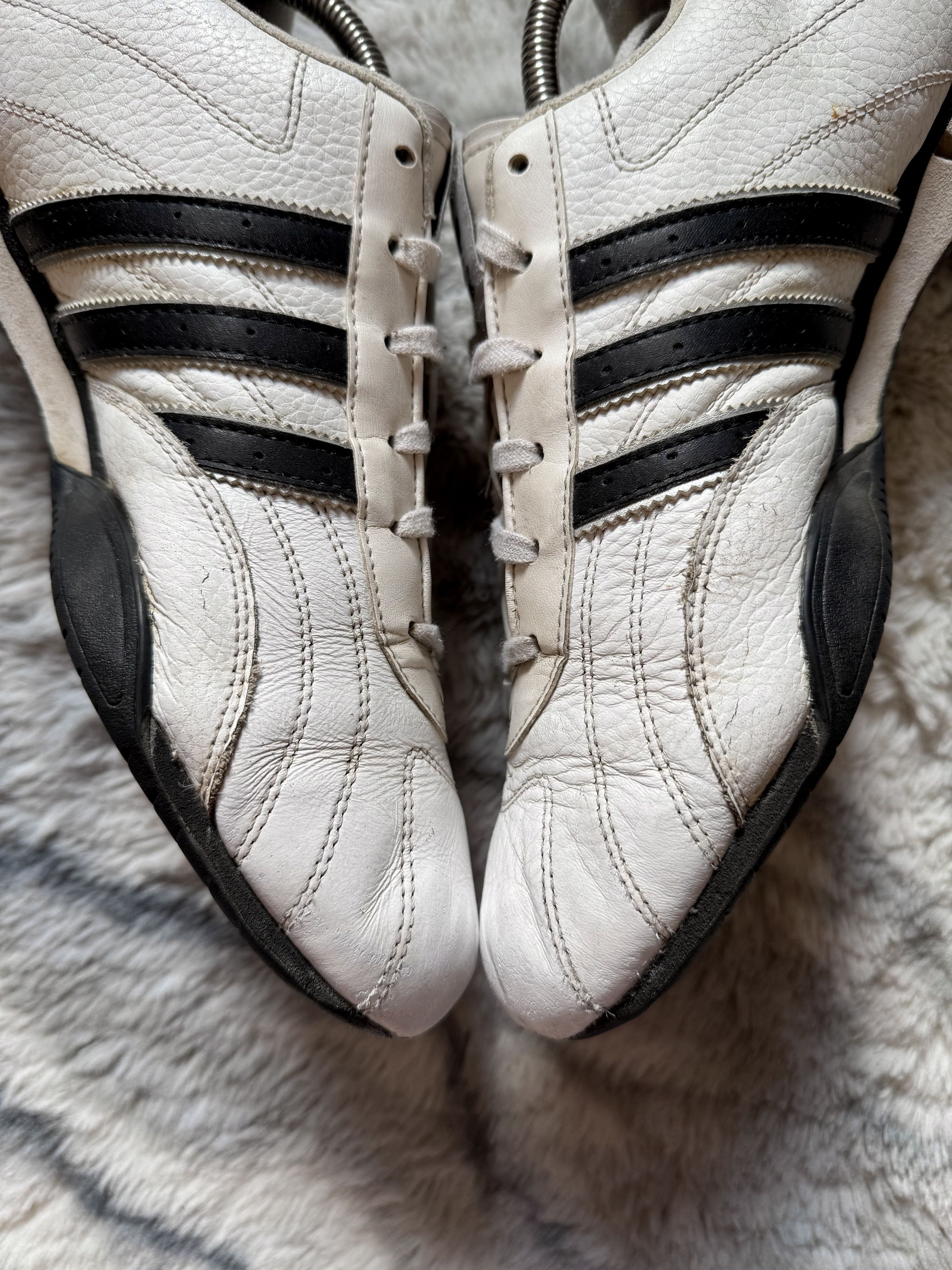 Adidas Vintage Adidas Goodyear White/Black Leather Sneakers Size US 9.5 / EU 42-43 - 5 Thumbnail
