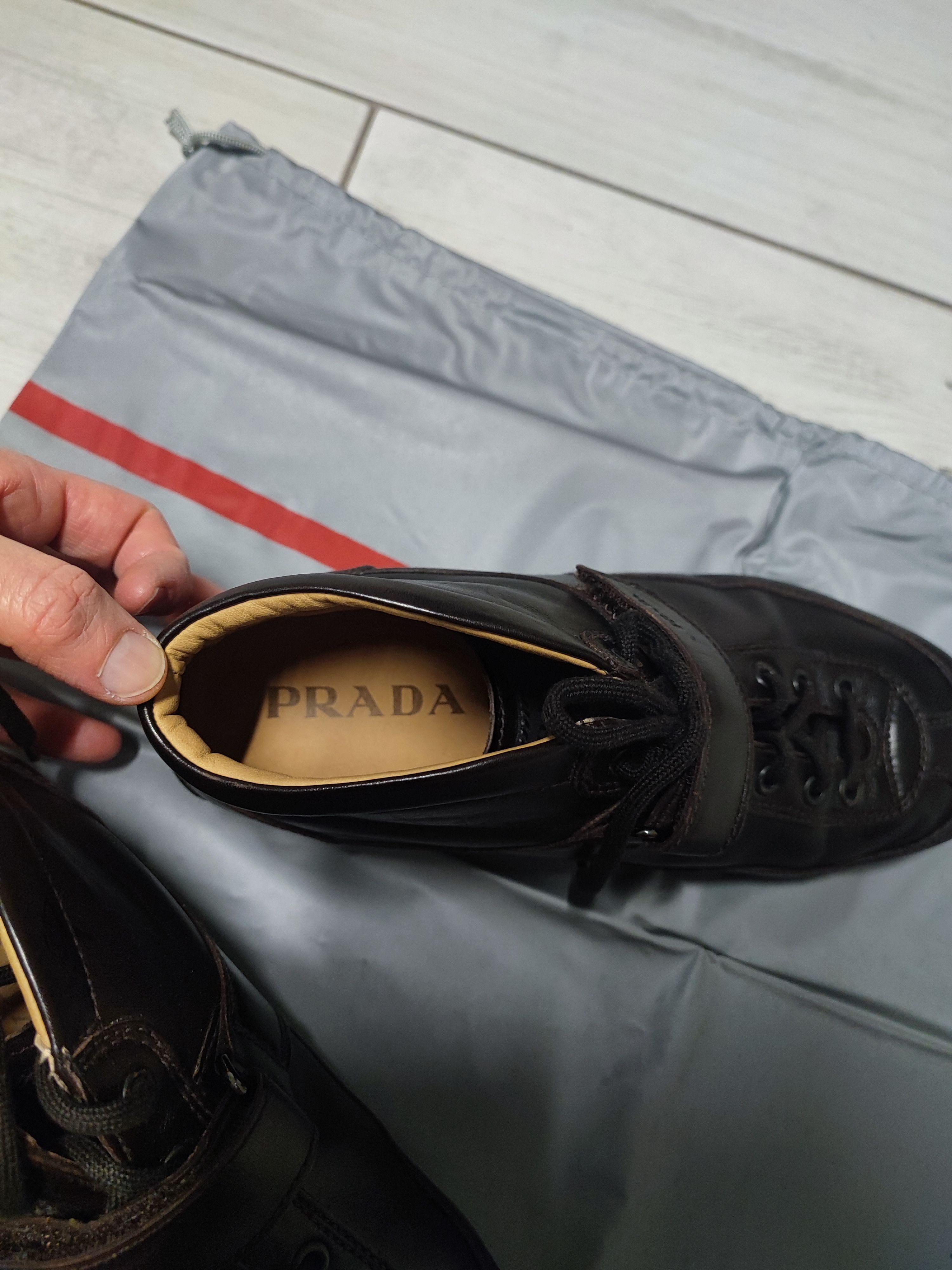 Prada Prada Leather brown Ankle Boots – Size 5.5 (39) Size US 6 / EU 39 - 9 Thumbnail