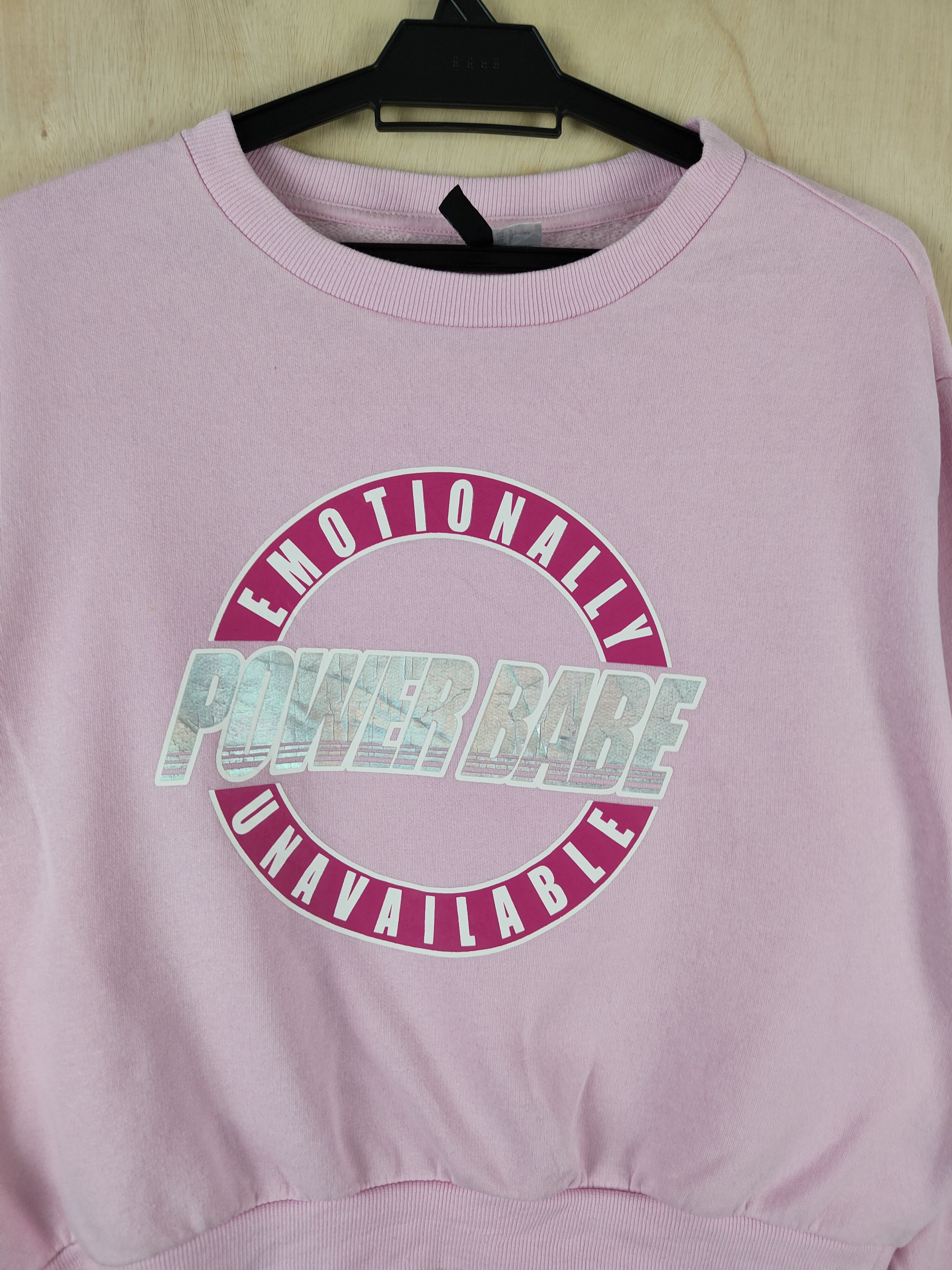 Divided × H&M × Japanese Brand Divided-H&M Pink Sweatshirts #S2556 Size L / US 10 / IT 46 - 2 Thumbnail