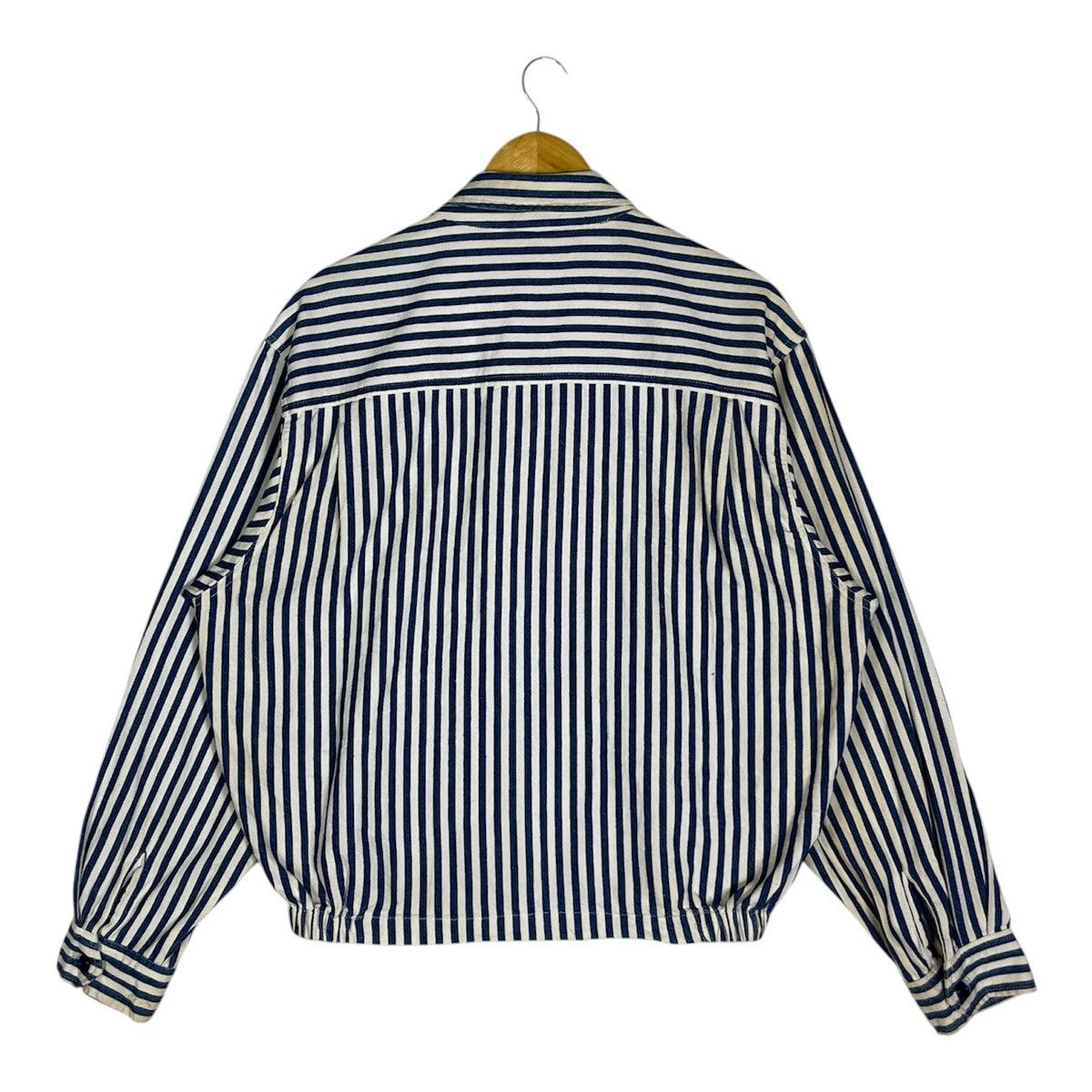 Vintage Vintage Blue Spice Hickory Stripe Vertical Blouson Jacket Size US M / EU 48-50 / 2 - 2 Thumbnail