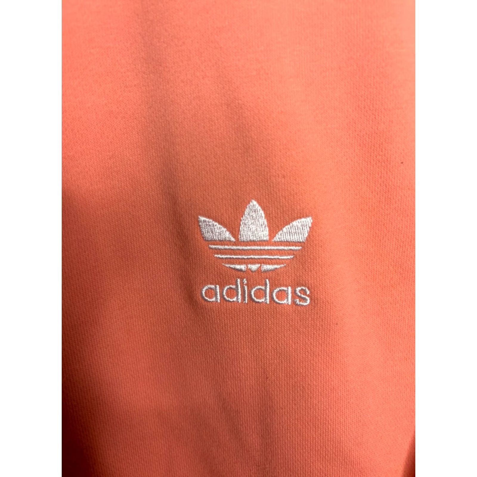 Adidas adidas Human Race Crew Neck Cropped Sweatshirt Women XL Red 100% Cotton Logo Activewear Racing Pullover Shirt Women's Sweatshirt Size XL / US 12-14 / IT 48-50 - 2 Thumbnail