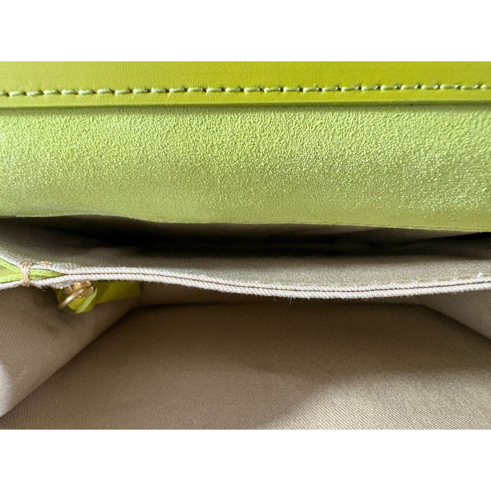 Frame FRAME Le Signature Mini leather crossbody Bag color Chartreu Size ONE SIZE - 11 Thumbnail