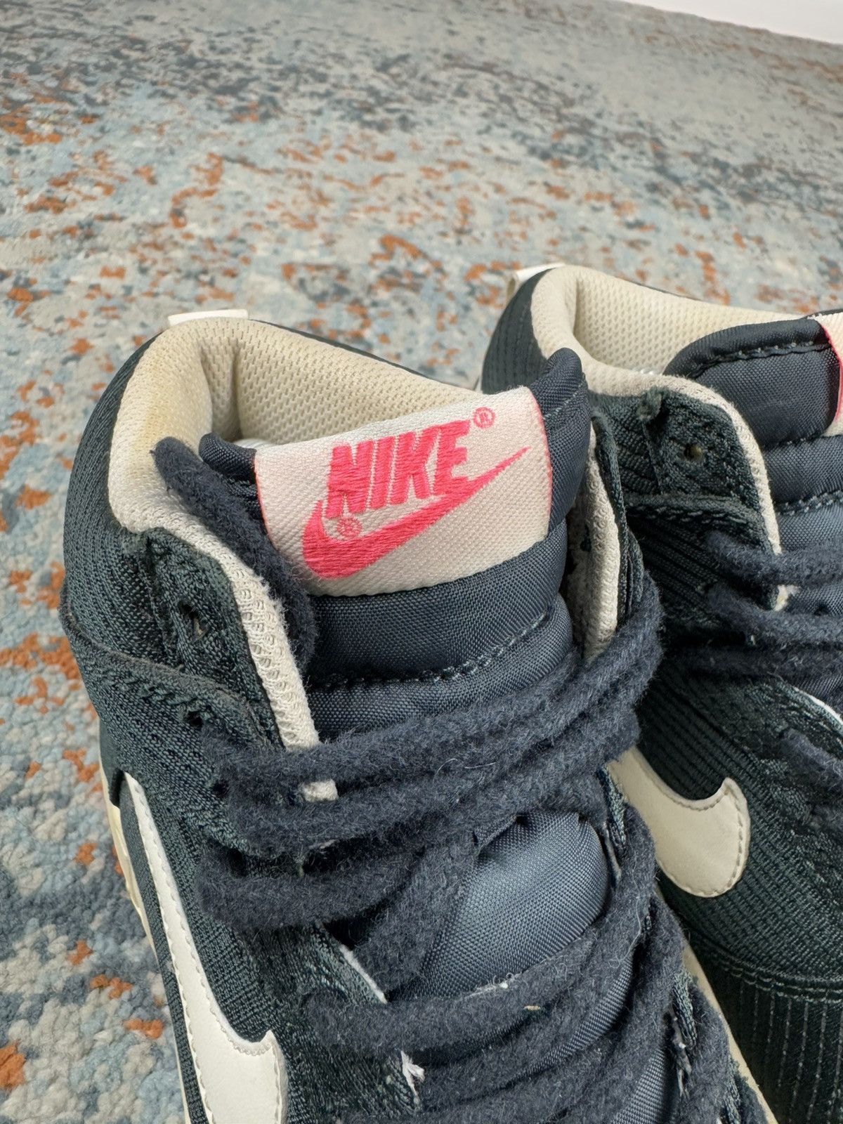 Nike × Vintage Vintage 00s Nike dunk high corduroy waffle knit style Size US 7 / IT 37 - 12 Thumbnail