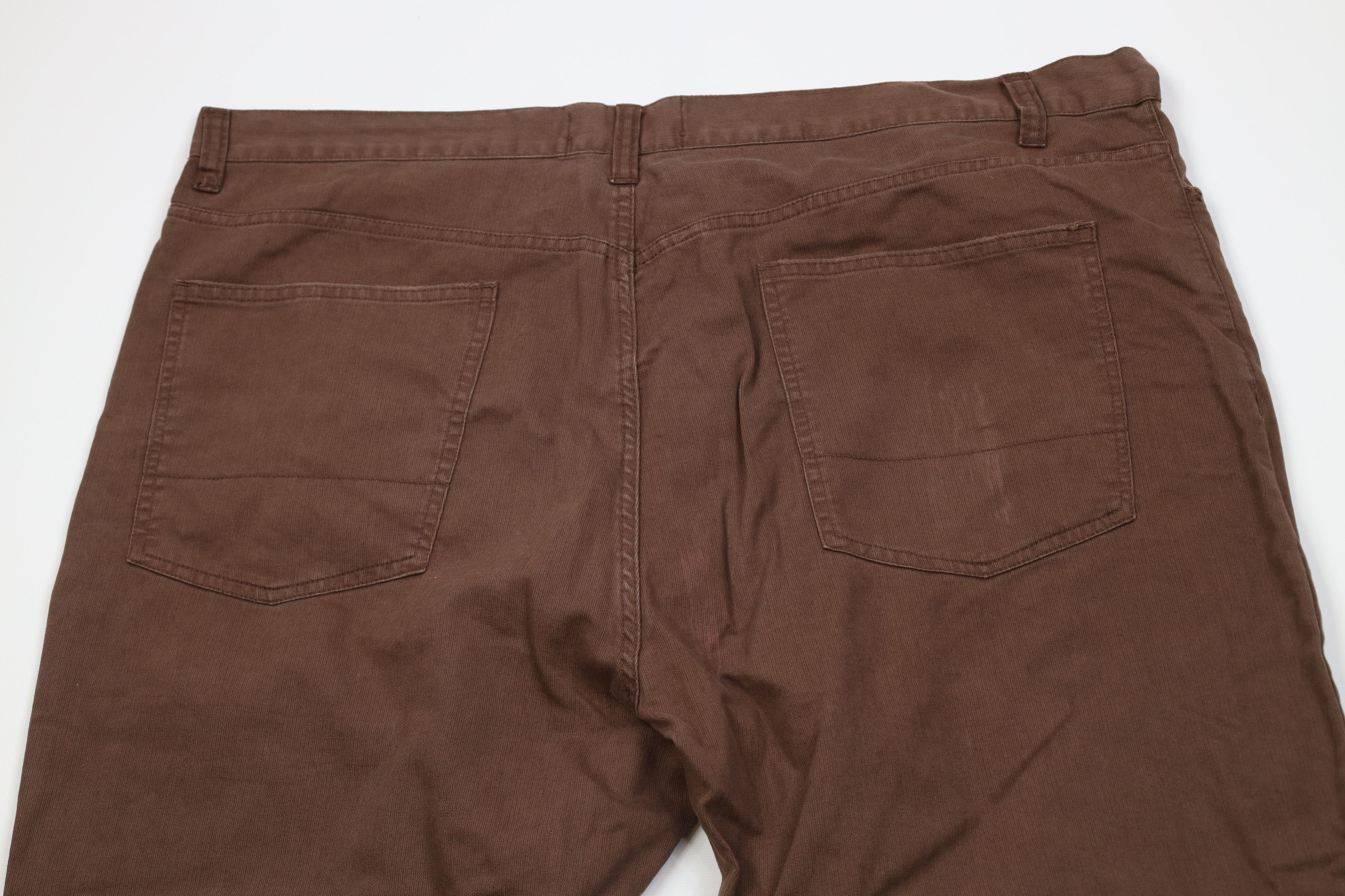 Vintage Vintage 90s Y2K Streetwear Baggy Wide Leg Twill Pants Brown Size US 42 / EU 58 - 12 Thumbnail