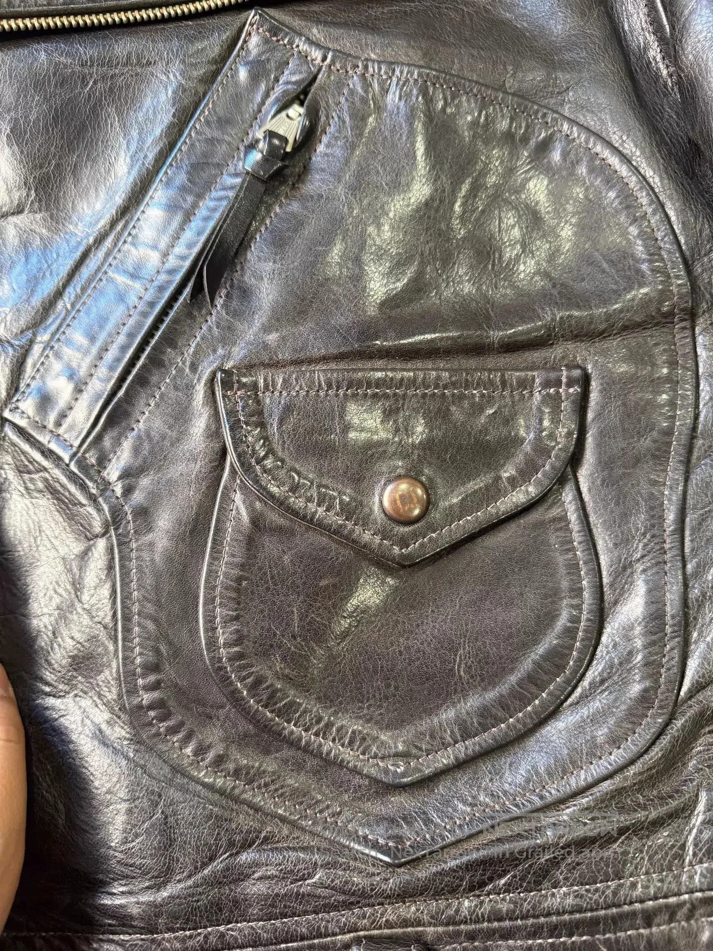 Rainbow Country Brown Leather Jacket - Size XXS. Size US XXS / EU 40 - 8 Thumbnail