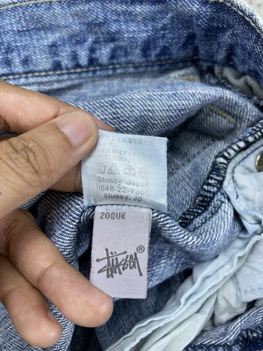 Stussy × Vintage Vintage 90s Stussy Garment Distressed Denim Jeans Size US 27 - 16 Thumbnail