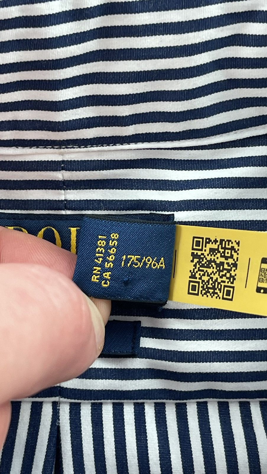 Polo Ralph Lauren M Custom Fit Button Down Striped Shirt QR
