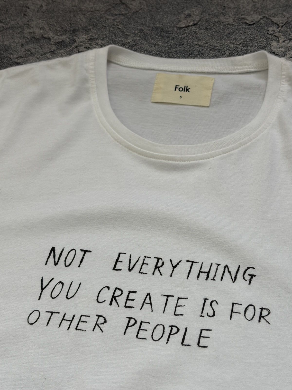 Folk Folk "Not Everything" Quote Tee White XL Size US XL / EU 56 / 4 - 3 Thumbnail