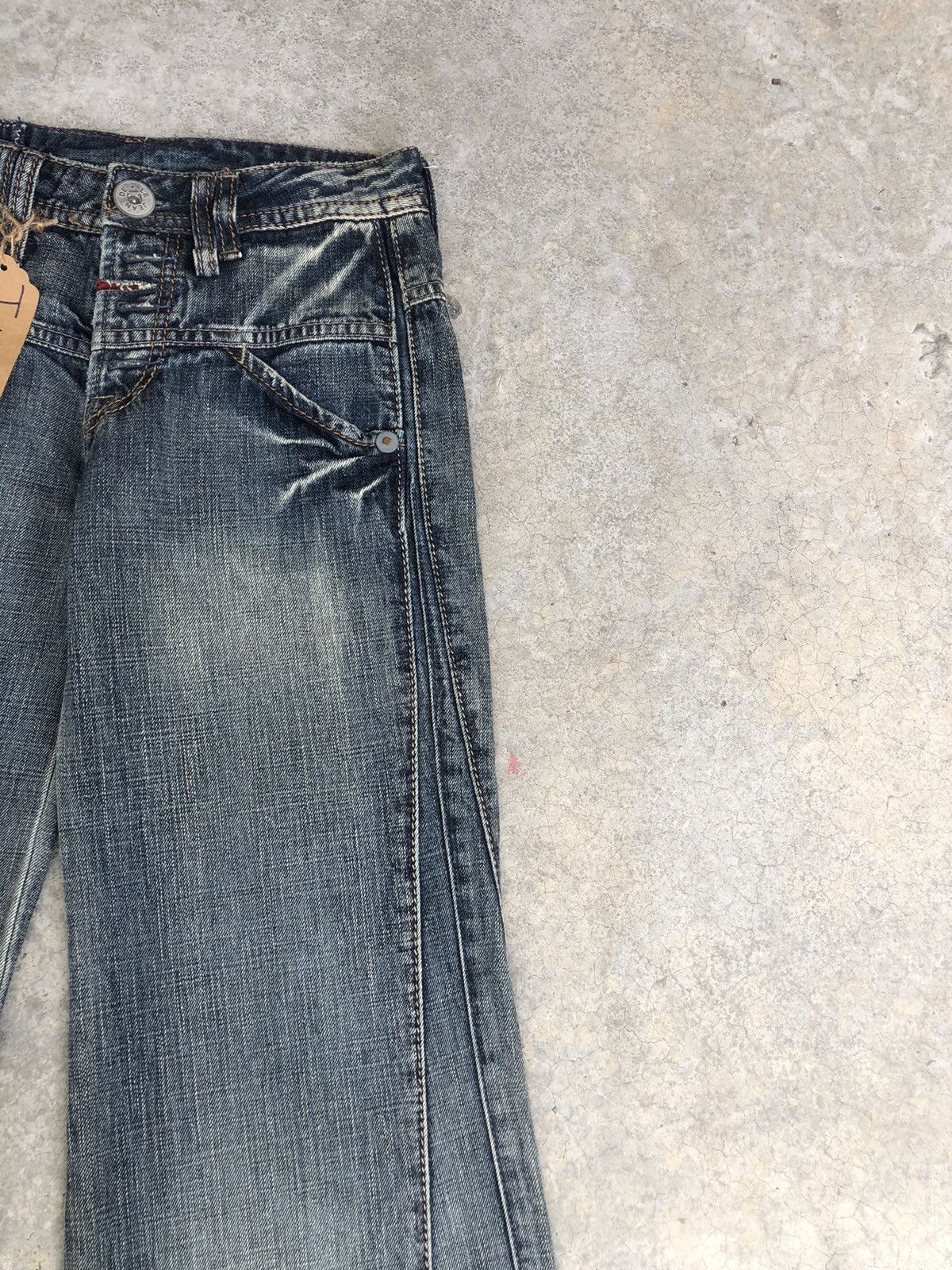 Marithe + Francois Girbaud Marithe Francois Girbaud Flared Jeans Distressed Denim Size US 28 / EU 44 - 5 Thumbnail