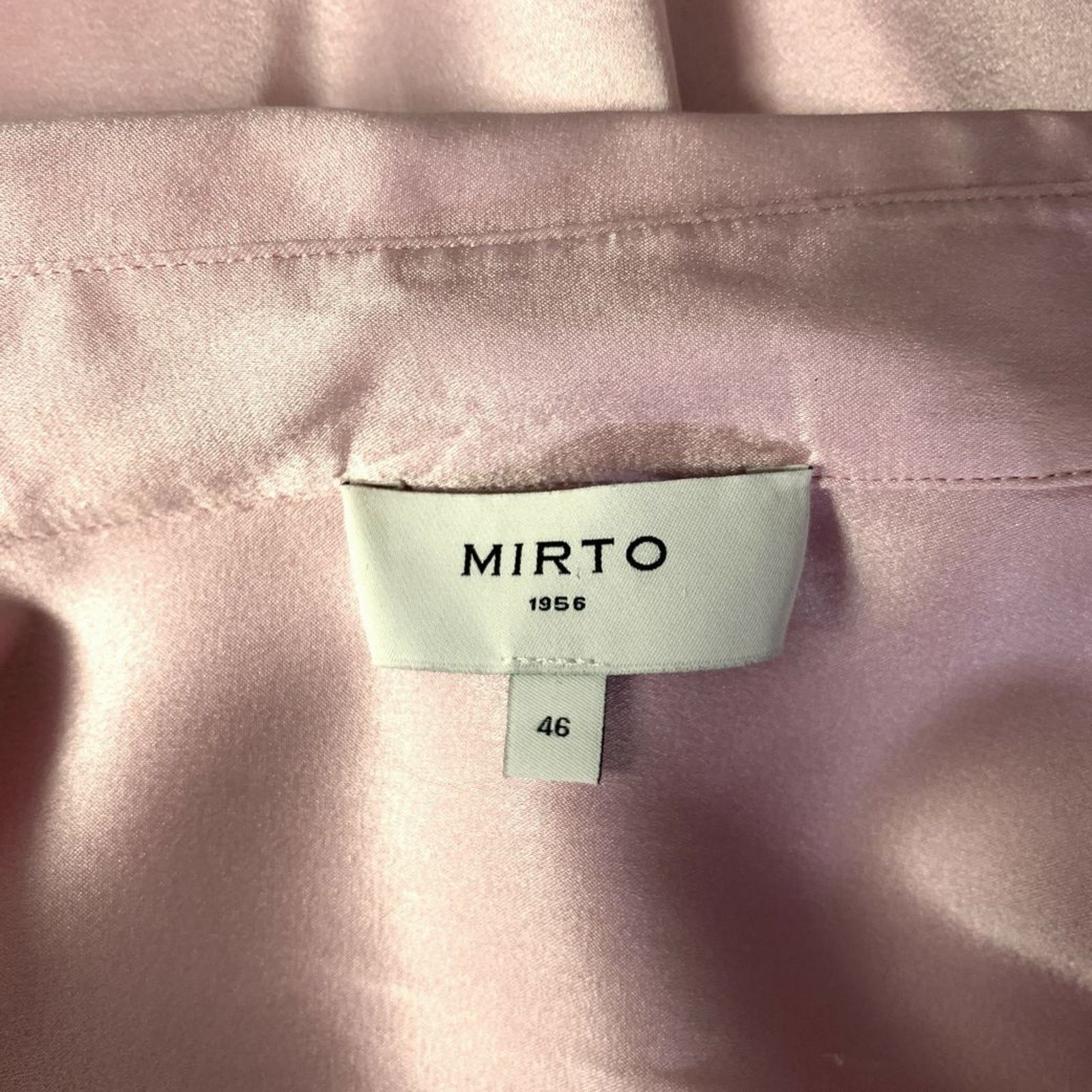 Other MIRTO Size L Pink Silk / Elastane Blouse Size L / US 10 / IT 46 - 4 Thumbnail