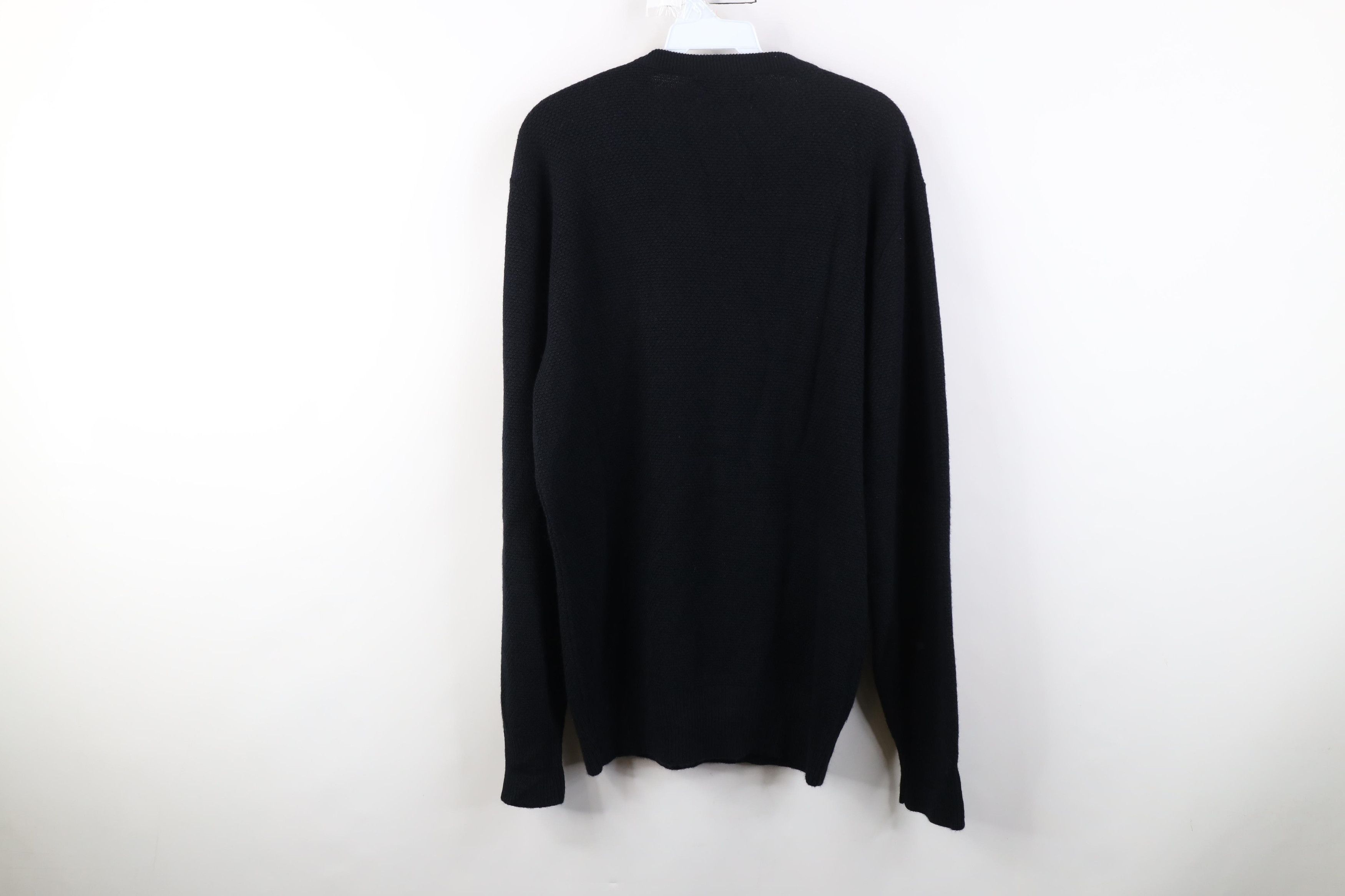 Christian Dior Monsieur Vintage 90s Christian Dior Thermal Knit Sweater Black USA Size US XL / EU 56 / 4 - 7 Thumbnail
