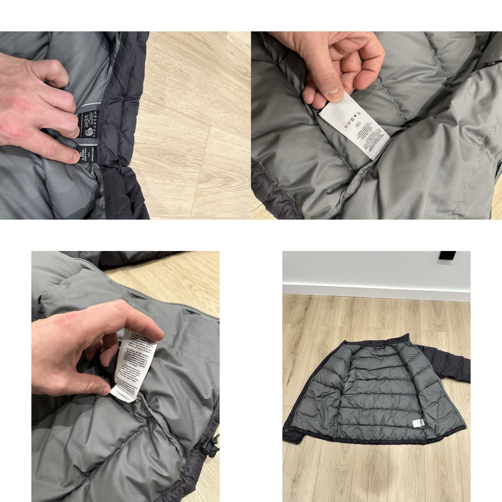 Mountain Hardwear VINTAGE Mountain Hardwear Men's Down Puffer Jacket Grey Medium Size US M / EU 48-50 / 2 - 9 Thumbnail