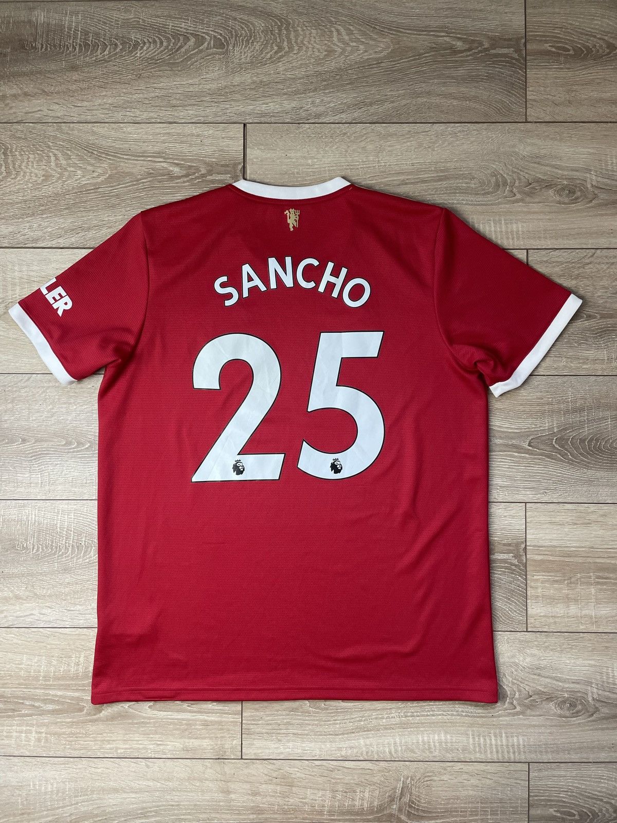Adidas Sancho 25 Manchester United 2021 22 Home Soccer jersey Shirt Size US XL / EU 56 / 4 - 1 Thumbnail