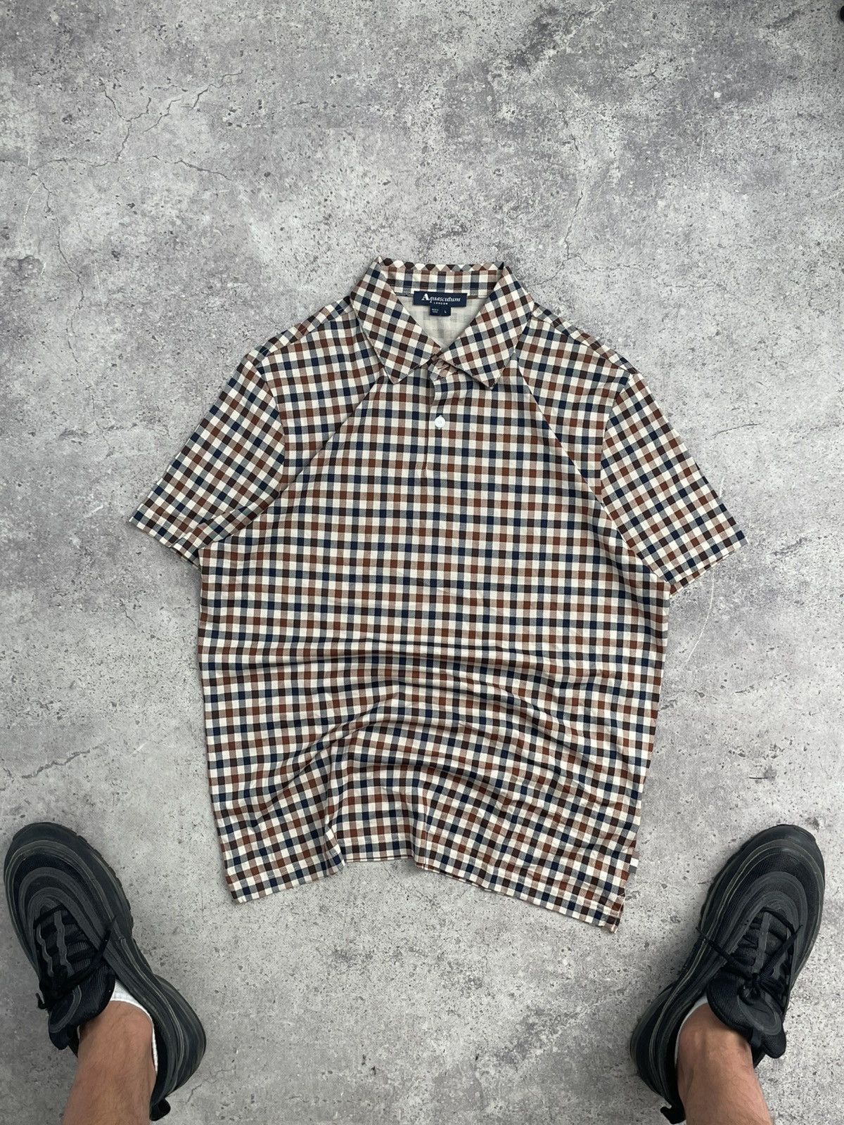 トップス Supreme/Aquascutum Club Check Polo Aquascutum × Supreme Supreme Aquascutum Club Check L/S Polo