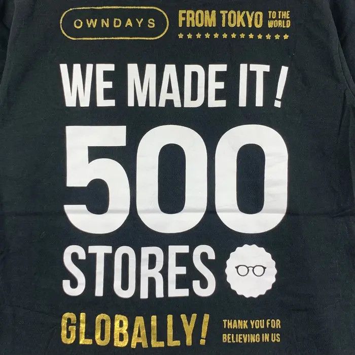 Vintage OWNDAYS EYEWEAR GLASSES Optical 500 Stores Japan Tee Shirt Size S / US 4 / IT 40 - 5 Thumbnail