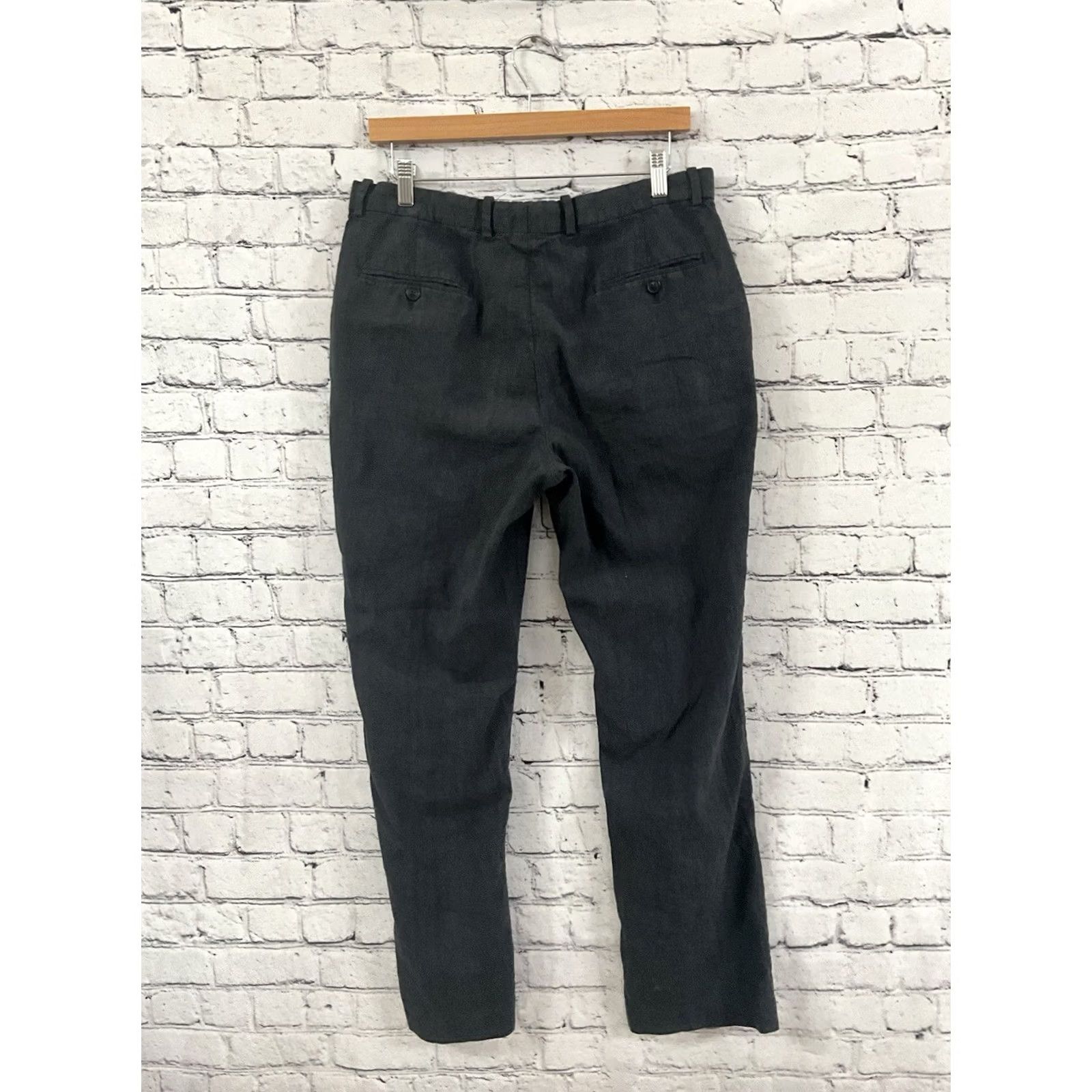 Perry Ellis Perry Ellis Portfolio Mens Dress Pants Gray Flat Front 33x32 Slacks Straight Leg N/A Size US 33 - 3 Thumbnail