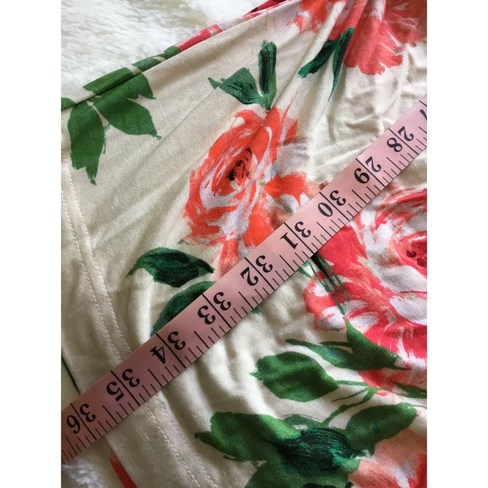 Anthropologie Anthropologie Cream Floral Eureka Racerback Dress Size XS / US 0-2 / IT 36-38 - 10 Thumbnail