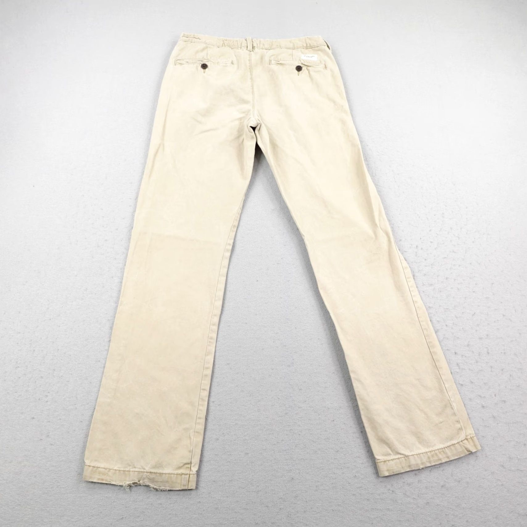 Abercrombie & Fitch Abercrombie & Fitch Pants Mens 32x34 Khaki Beige Tan Chino Button Fly Twill Casual Workwear Size US 32 / EU 48 - 7 Thumbnail
