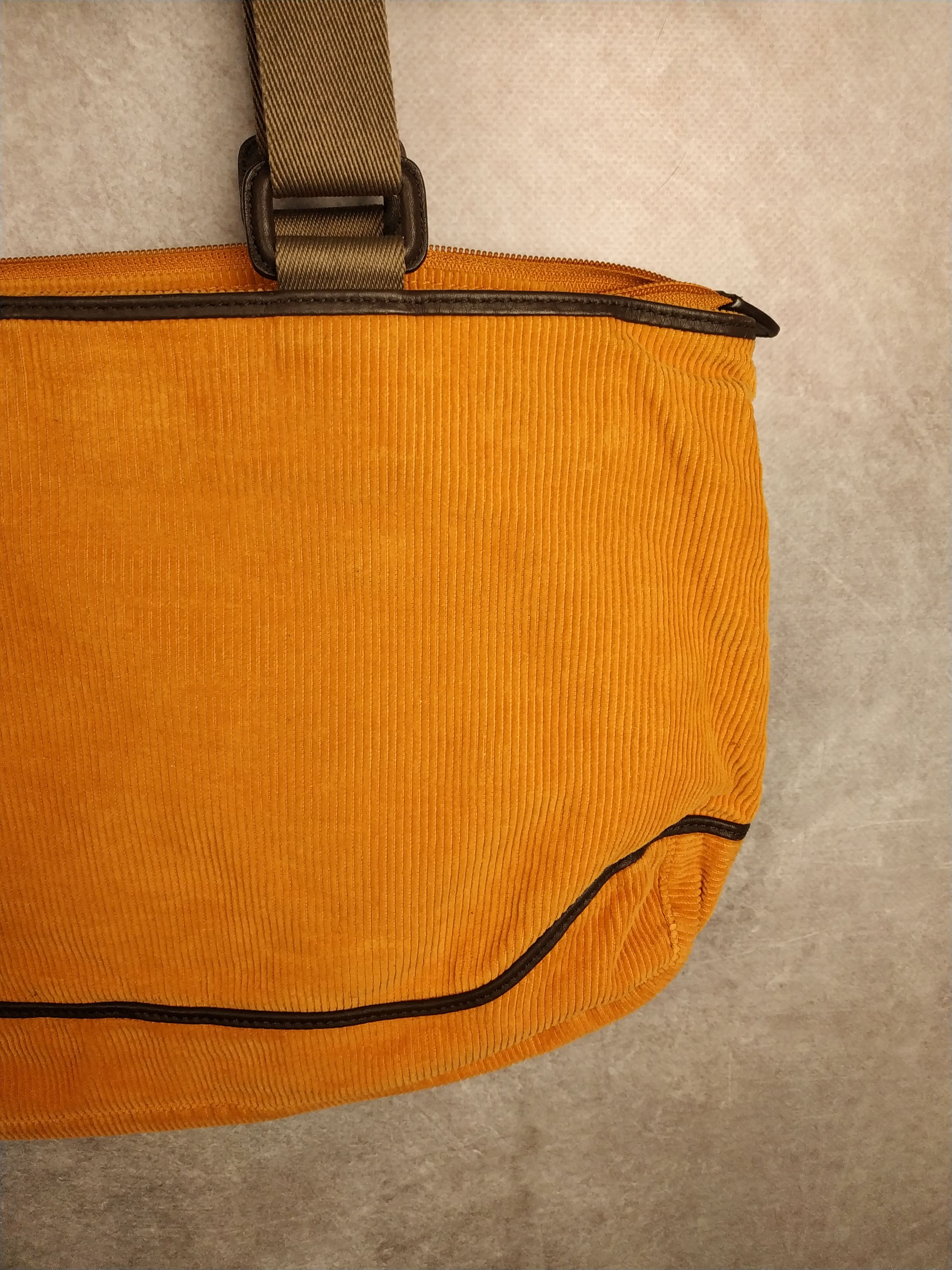 Lacoste Vintage LACOSTE BAG hobo Orange Corduroy Size ONE SIZE - 7 Thumbnail