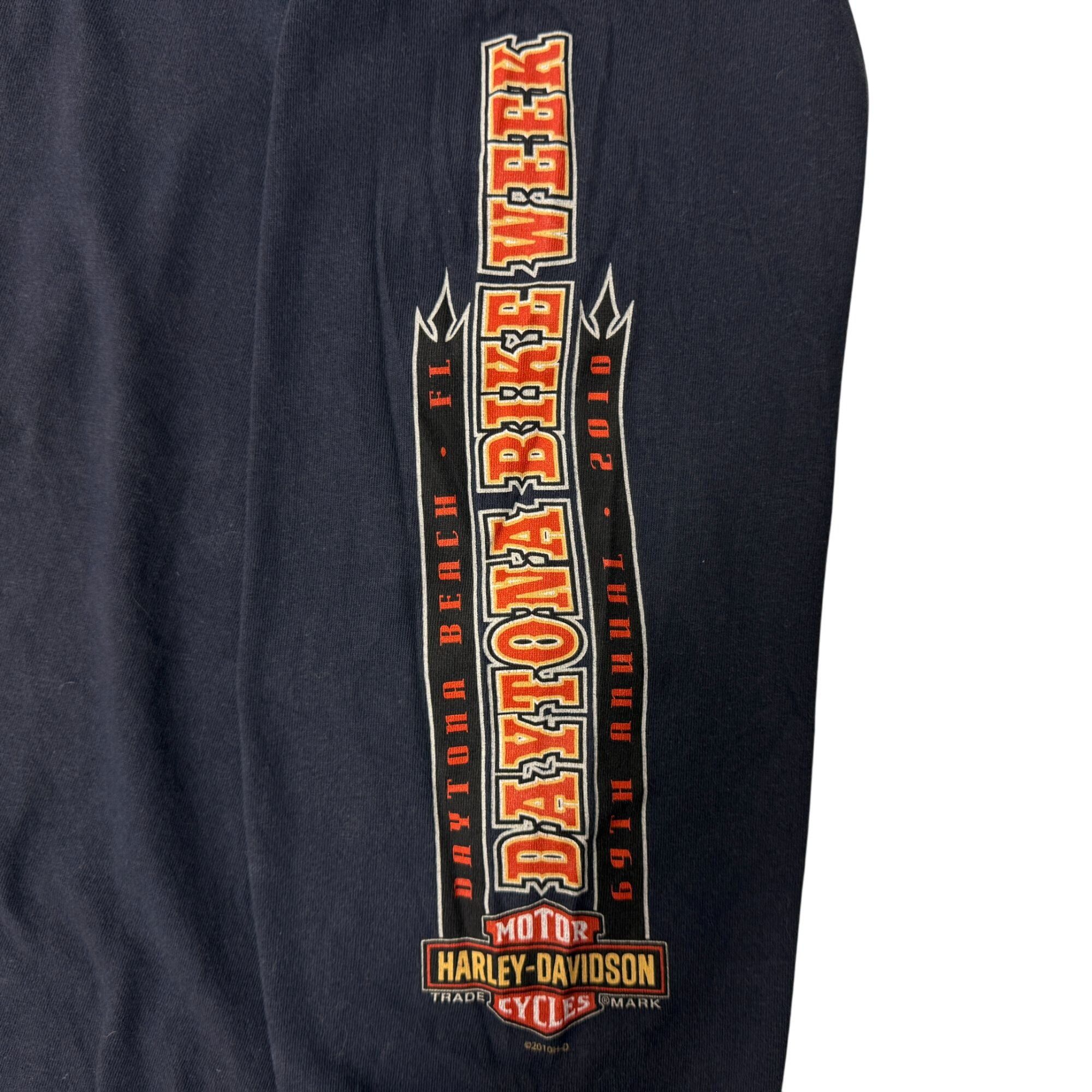 Harley Davidson H-D Motorcycle DAYTONA BIKE WEEK FL Beach L/S Spellout Shirt Size US XXL / EU 58 / 5 - 7 Thumbnail