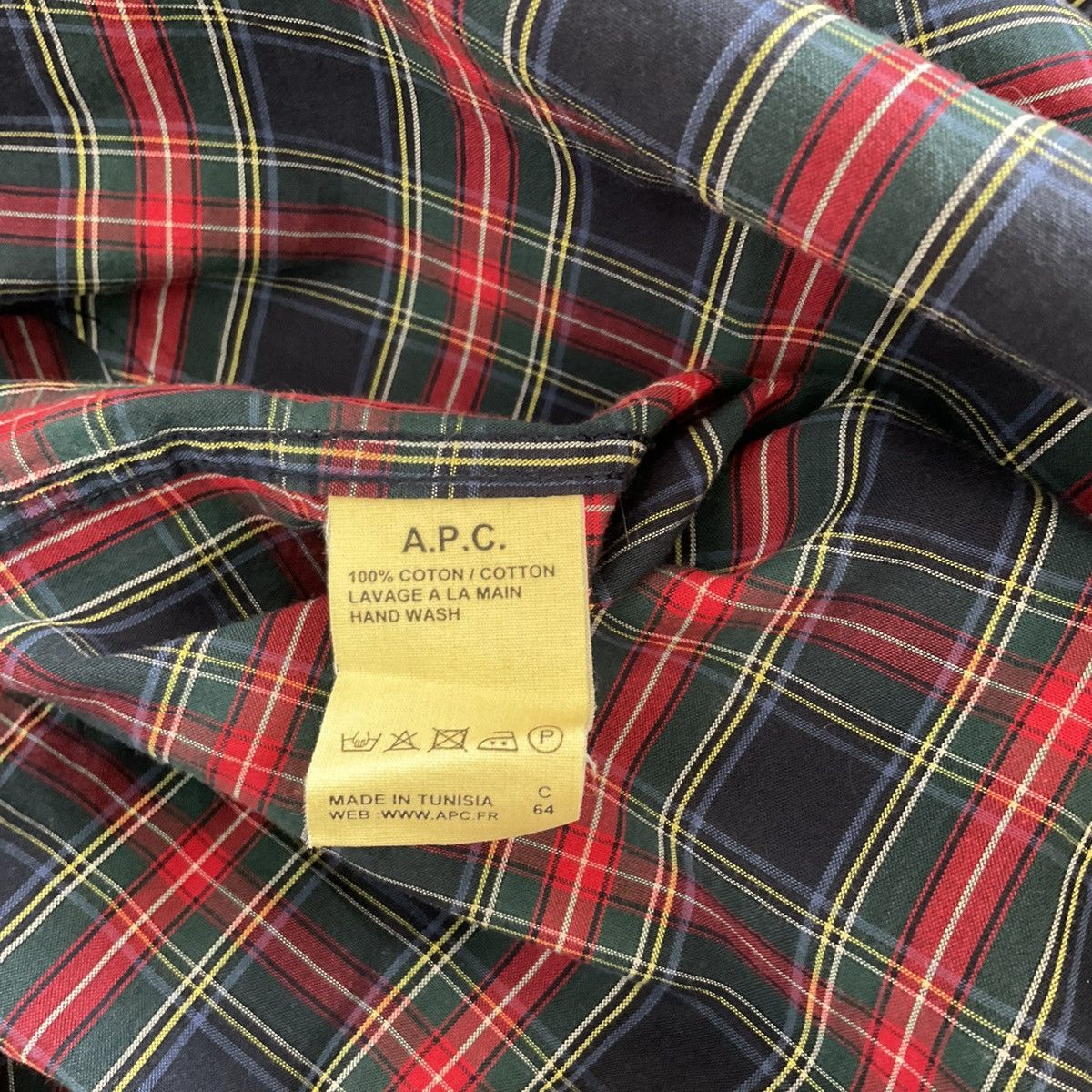 A.P.C. A.P.C. Plaid Shirt - Size L Size US L / EU 52-54 / 3 - 4 Thumbnail
