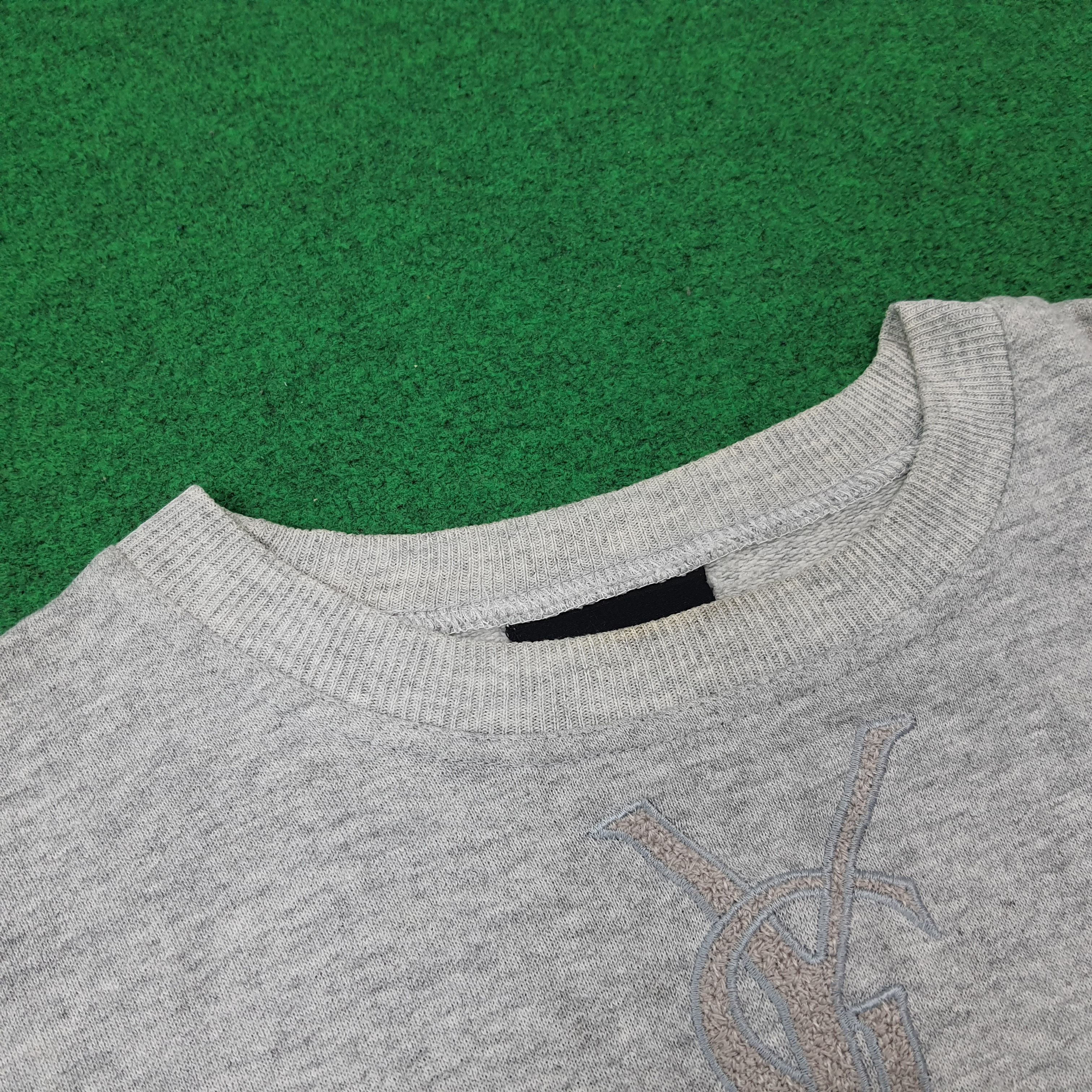 Yves Saint Laurent Vintage YSL Yves Saint Laurent Crop Top Sweatshirt C271N20 Size L / US 10 / IT 46 - 4 Thumbnail
