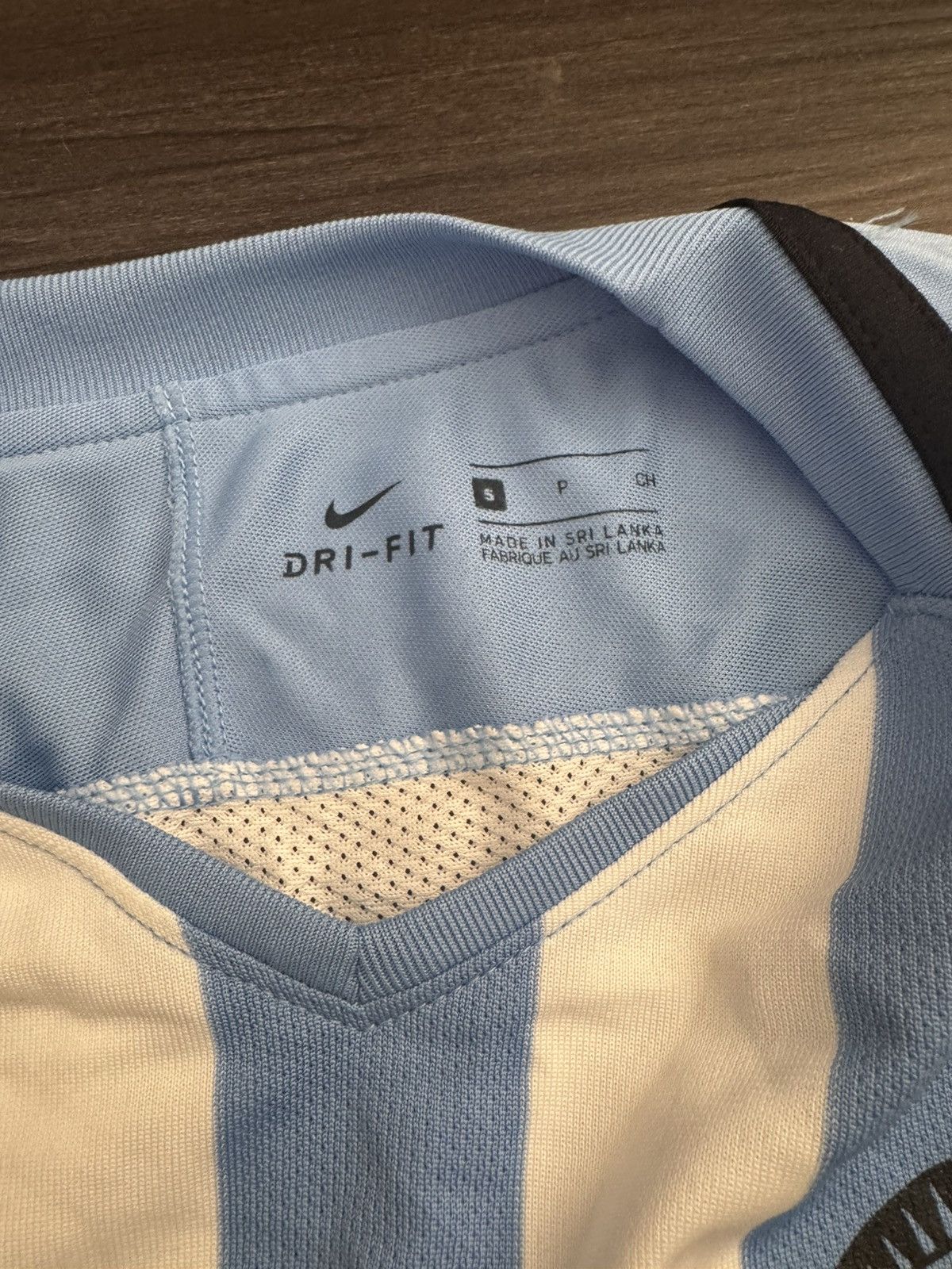 Nike Nike Soccer Football Futbol Blue Stripe Team Jersey Size US S / EU 44-46 / 1 - 4 Thumbnail