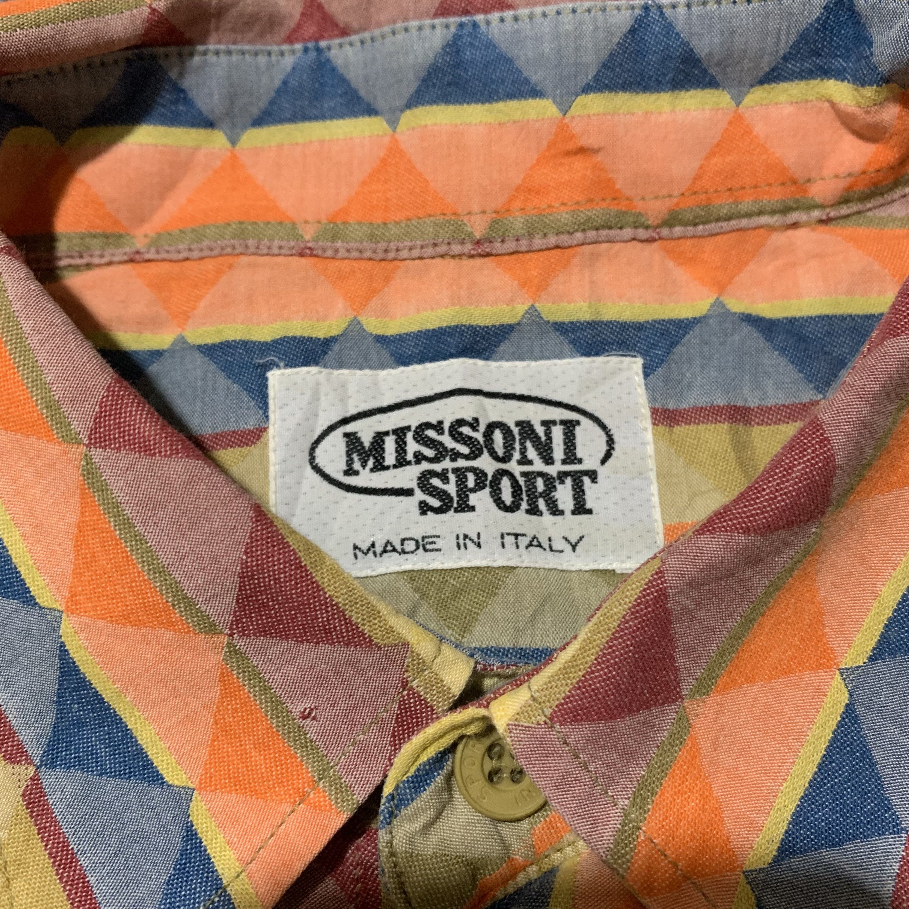 Missoni 1990s Missoni Sport Button Shirt Size US L / EU 52-54 / 3 - 4 Thumbnail