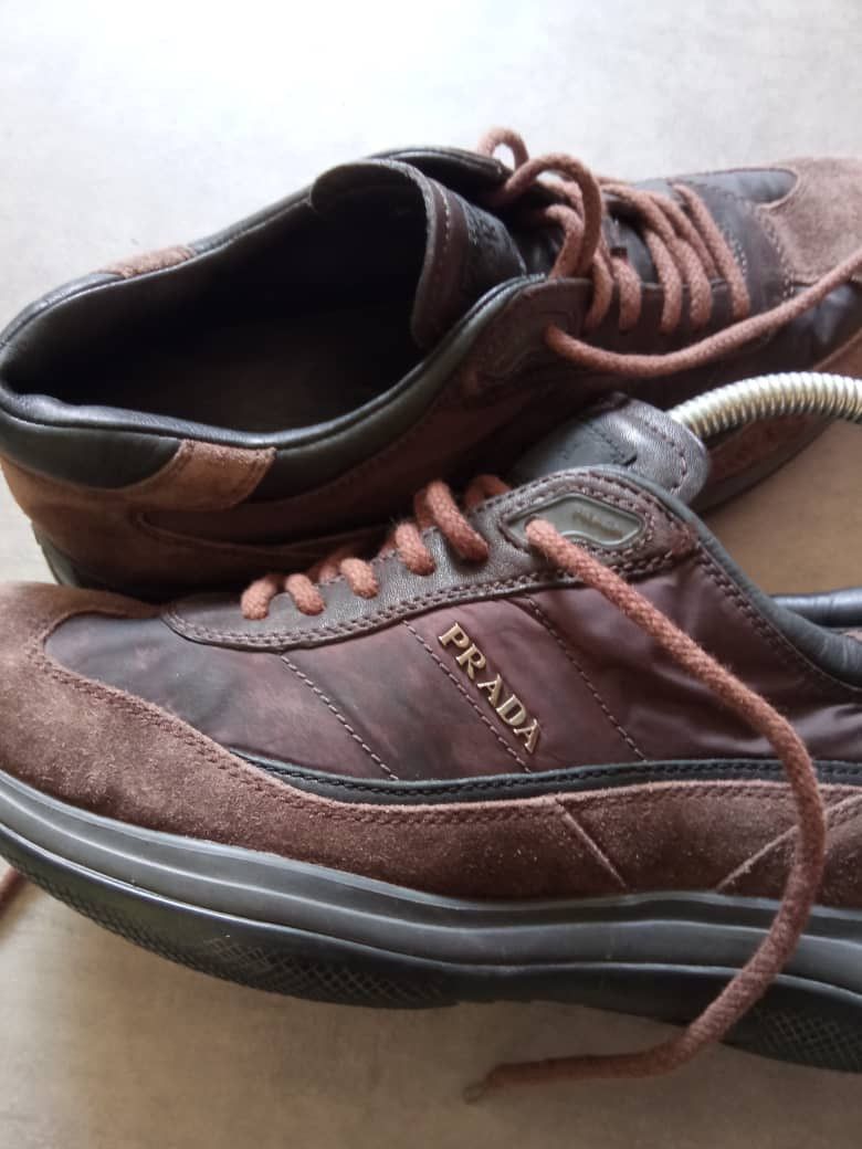 Prada 2000s Prada Brown Suede Low Sneakers Size US 7 / EU 40 - 3 Thumbnail
