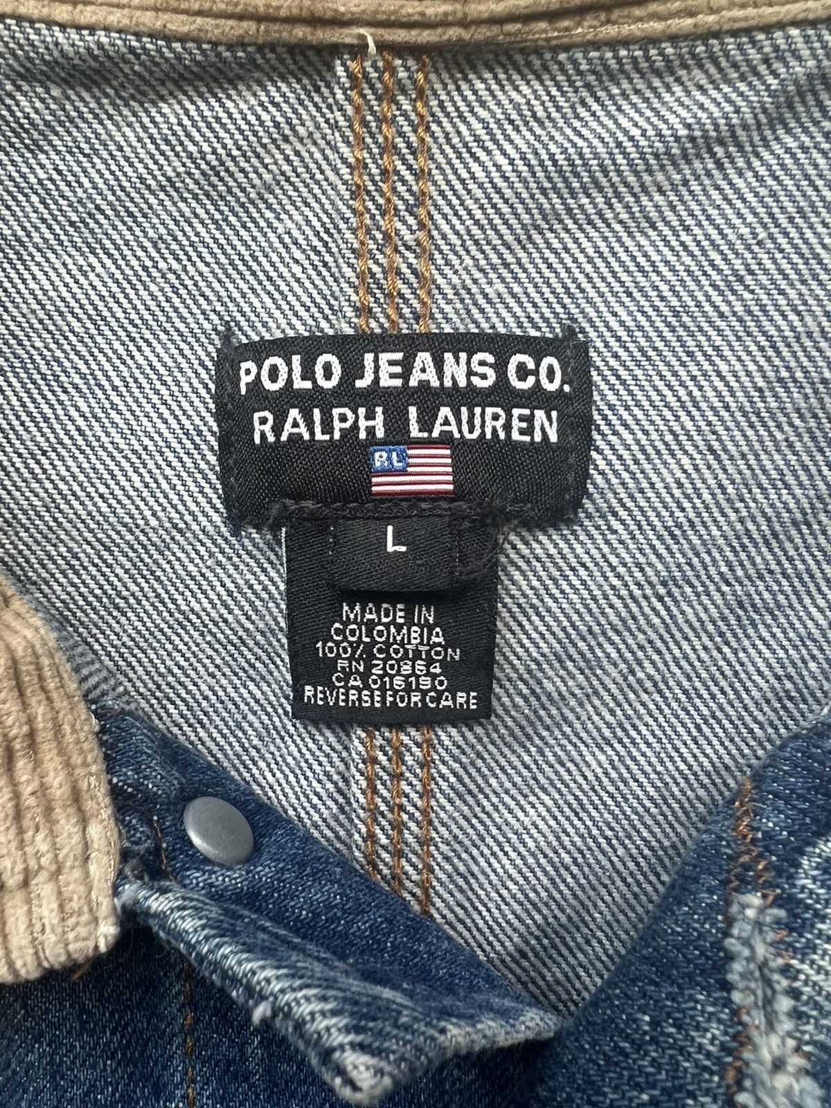 Polo Ralph Lauren × Vintage Polo Jeans Company Denim Jacket Size US M / EU 48-50 / 2 - 6 Thumbnail