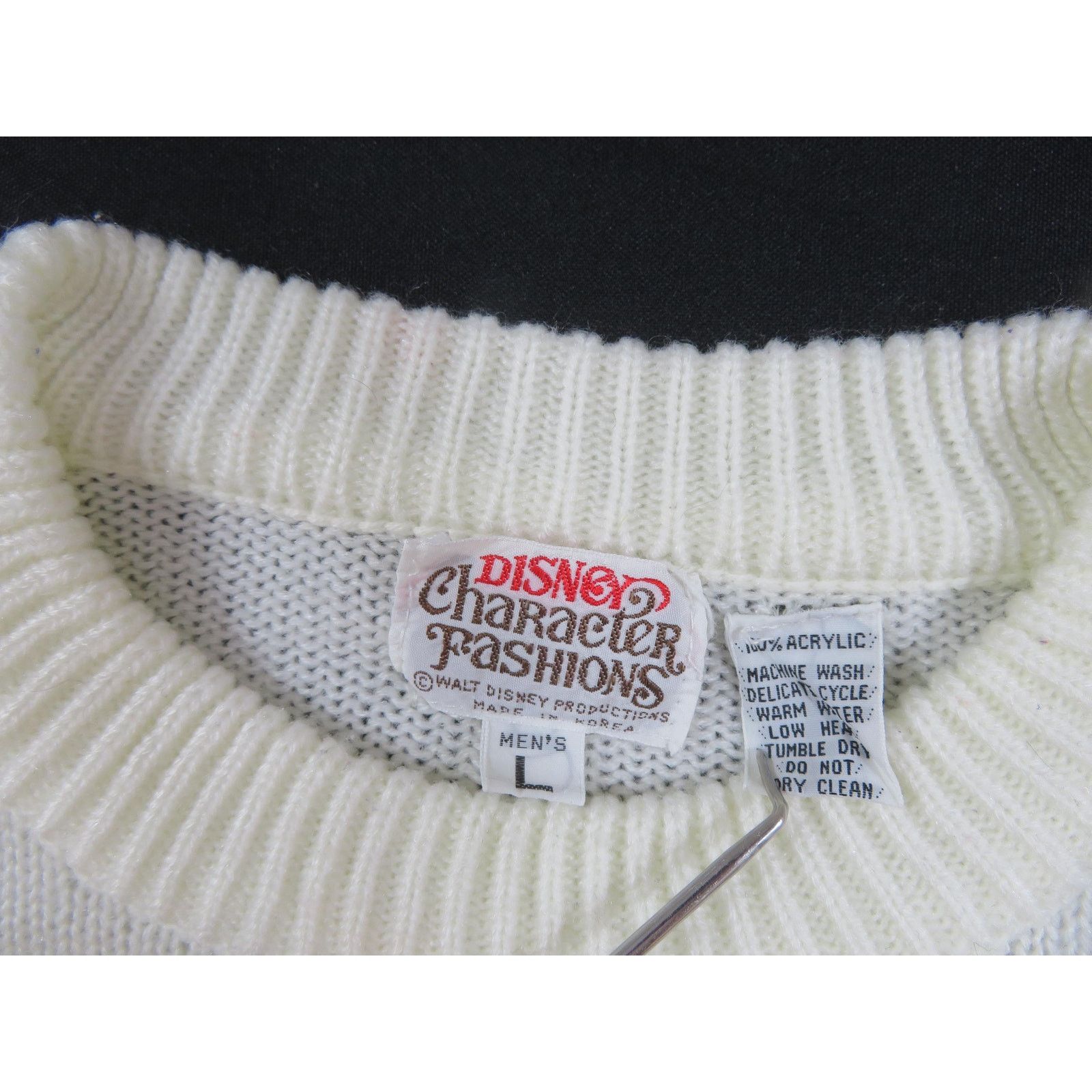 Other Mickey Mouse Sweater, Disney Character Fashions, Ivory L 80s Size US L / EU 52-54 / 3 - 3 Thumbnail