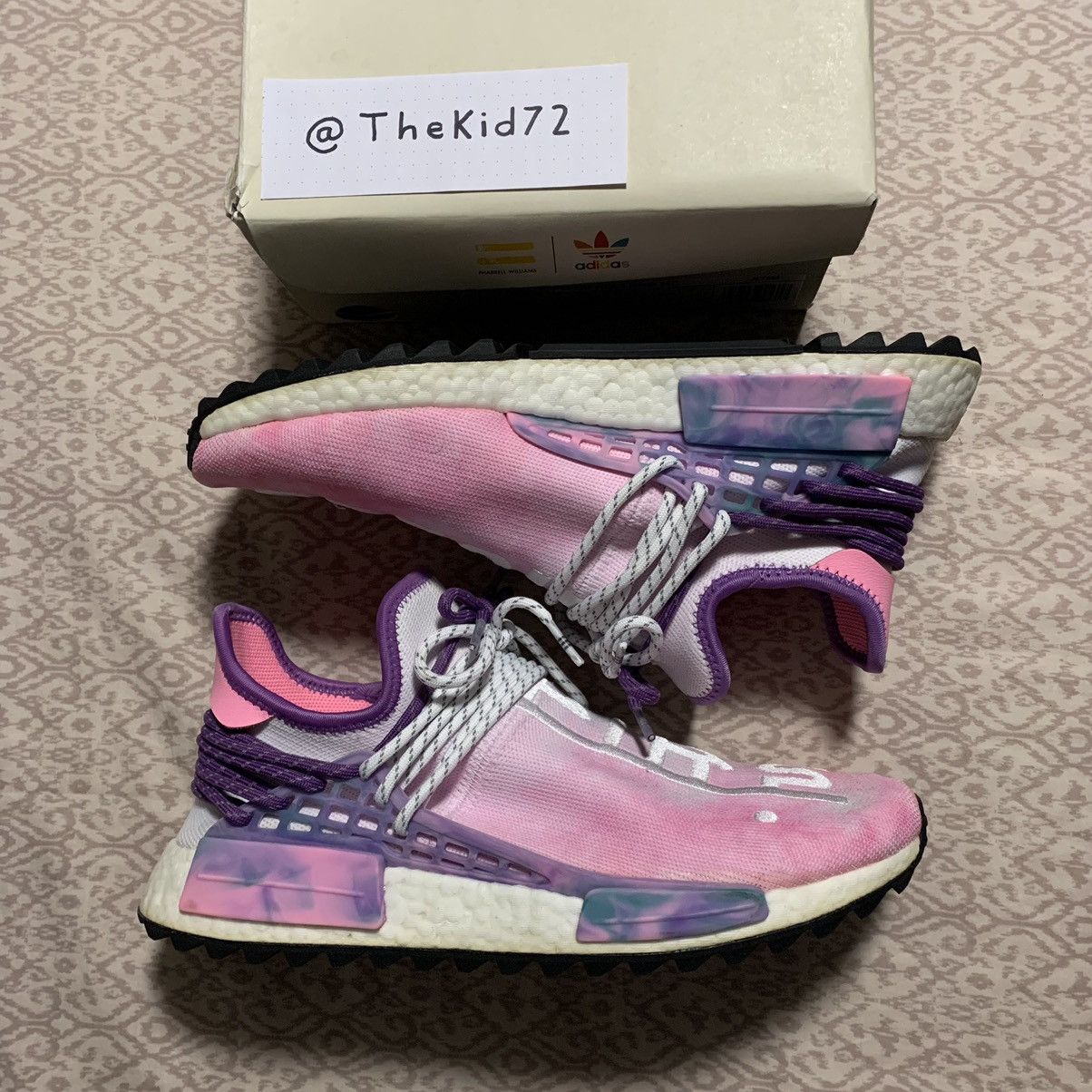 Adidas × Pharrell Adidas Human Race NMD “Holi Festival” (Pink Glow) 2018 Size US 10.5 / EU 43-44 - 1 Thumbnail
