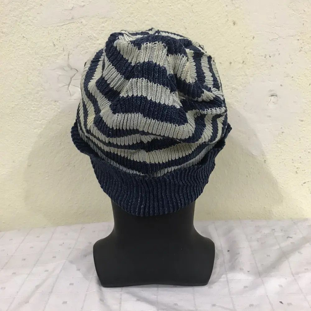 Japanese Brand × Vintage Japanese Brand Beams Stripe Design Beanie Hat Size ONE SIZE - 5 Thumbnail